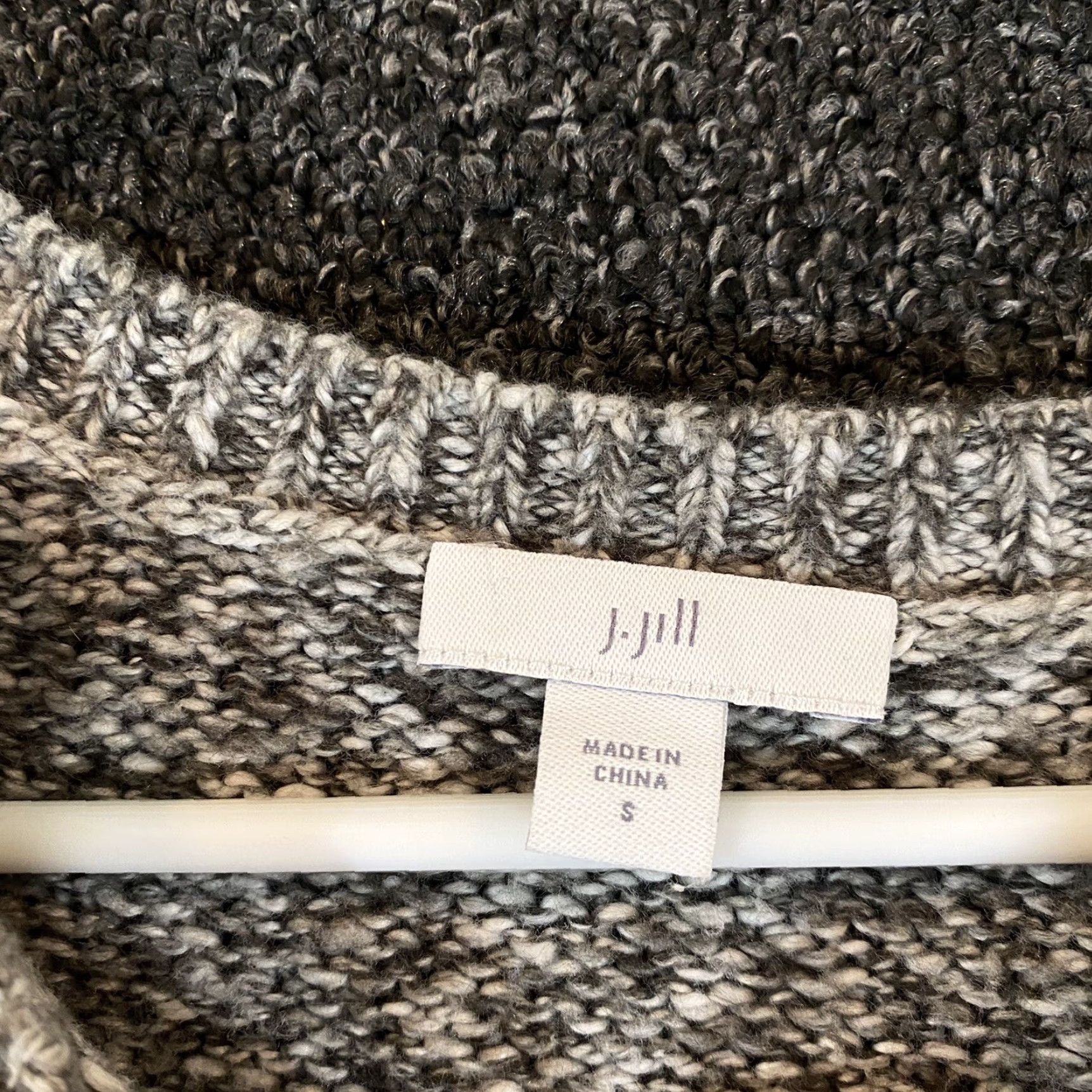 J. Jill VINTAGE is not applicable; J. Jill Sweater Womens Small Oversized Gray Knit Nordic Long Sleeve Pullover Top Size S / US 4 / IT 40 - 2 Thumbnail