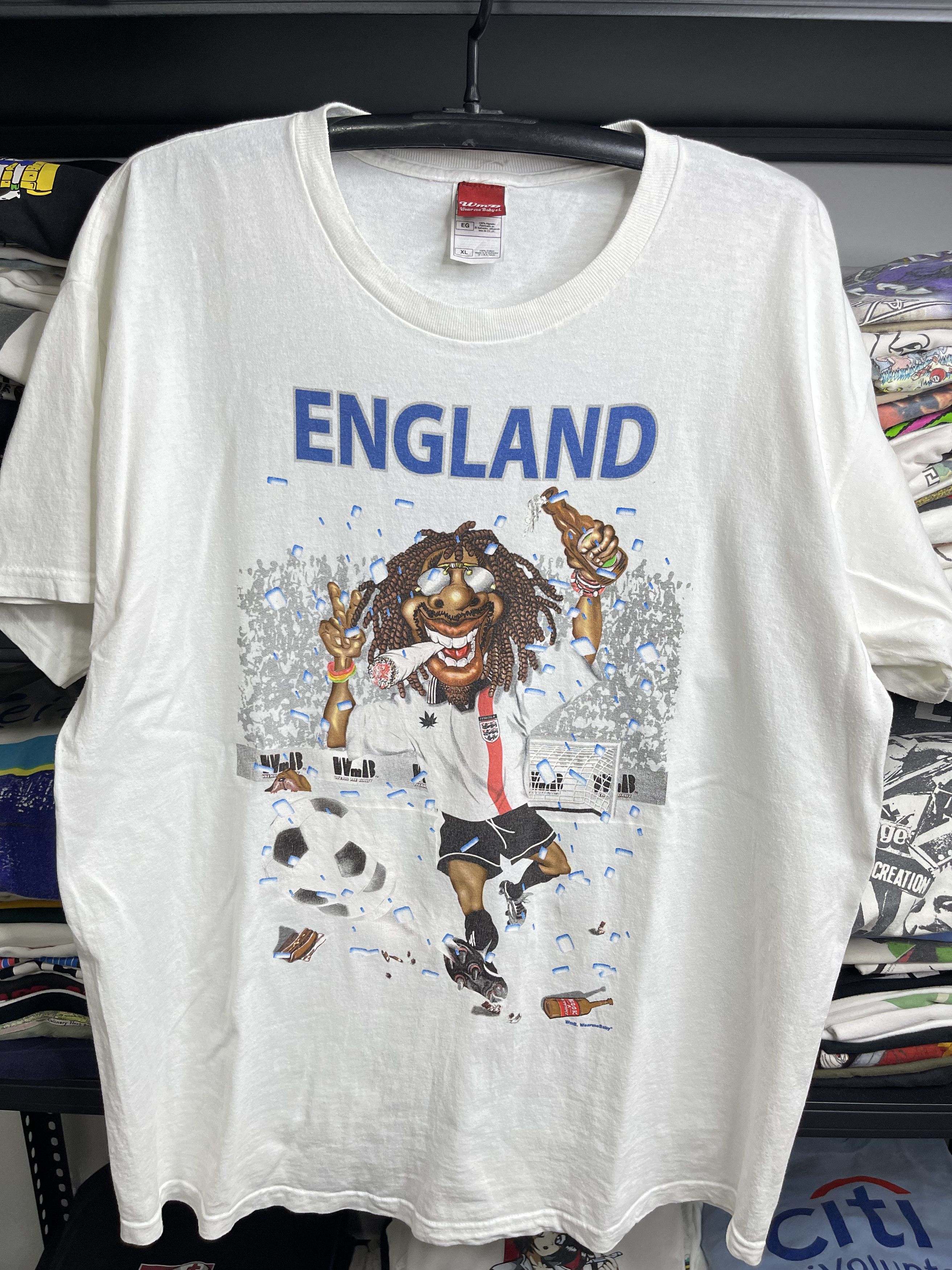 Vintage Vintage 90s Wear Me Baby Rasta Peace Parody tee XL Size US XL / EU 56 / 4 - 1 Thumbnail