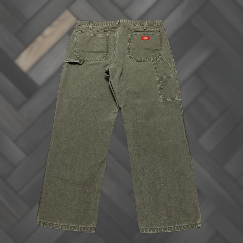 Dickies Dickies Carpenter Duck Pants Men’s 40×30 Rinsed Moss Green Heavyweight Relaxed Workwear Straight 40 Inseam Jeans? Size US 40 / EU 56 - 1 Thumbnail