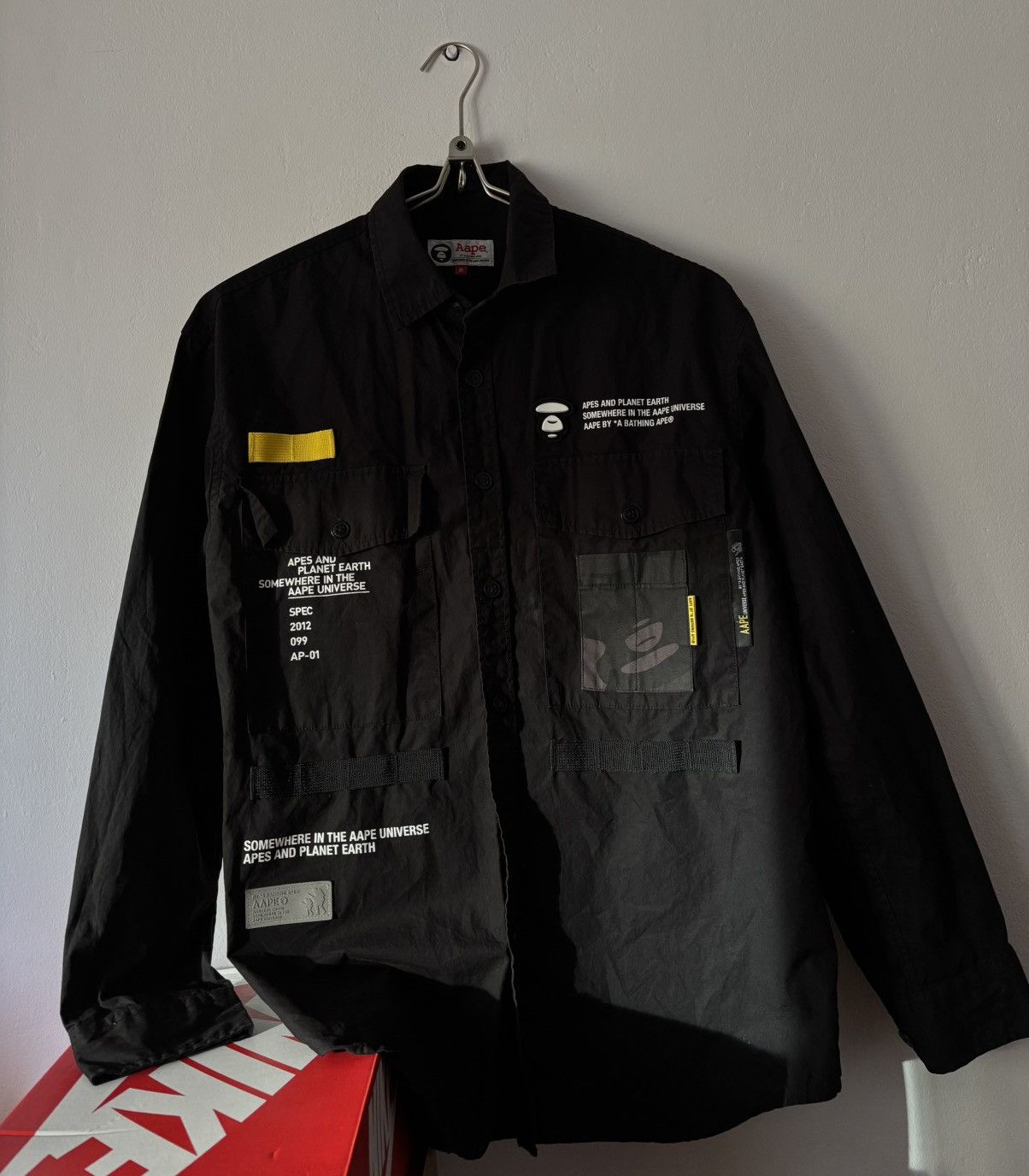 Aape Bape Aape Shirt Overshirt Military Logo Size US M / EU 48-50 / 2 - 1 Thumbnail