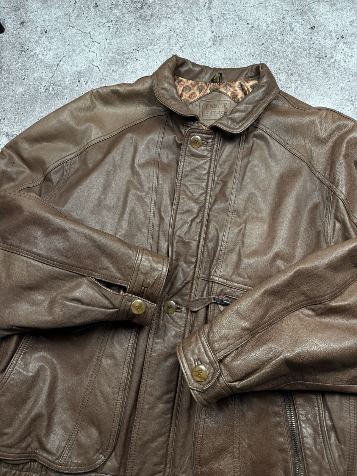 Japanese Brand Avant Garde Carol Christian Poell Style Leather Biker Jacket Size US M / EU 48-50 / 2 - 9 Thumbnail