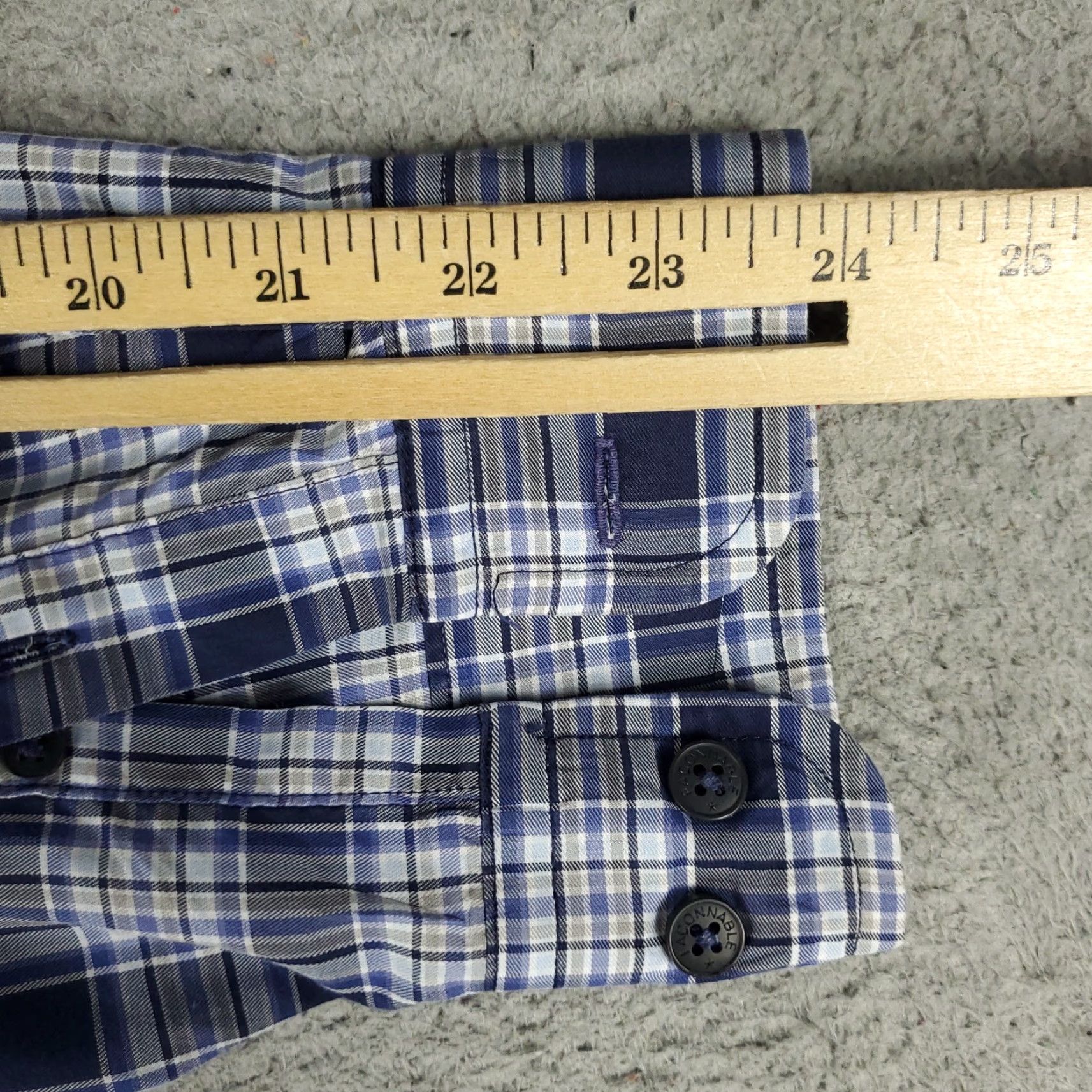 Faconnable Façonnable Shirt Mens Medium Blue Plaid Button-Up Long Sleeve Casual Business/Preppy/Classic M Blue Button-Up Mens Regular Casual Shirt Size US M / EU 48-50 / 2 - 6 Thumbnail