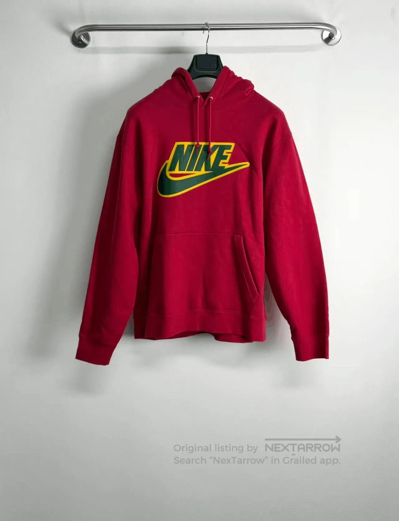 Supreme Supreme Nike Collaboration Red Hoodie. Size US L / EU 52-54 / 3 - 1 Thumbnail