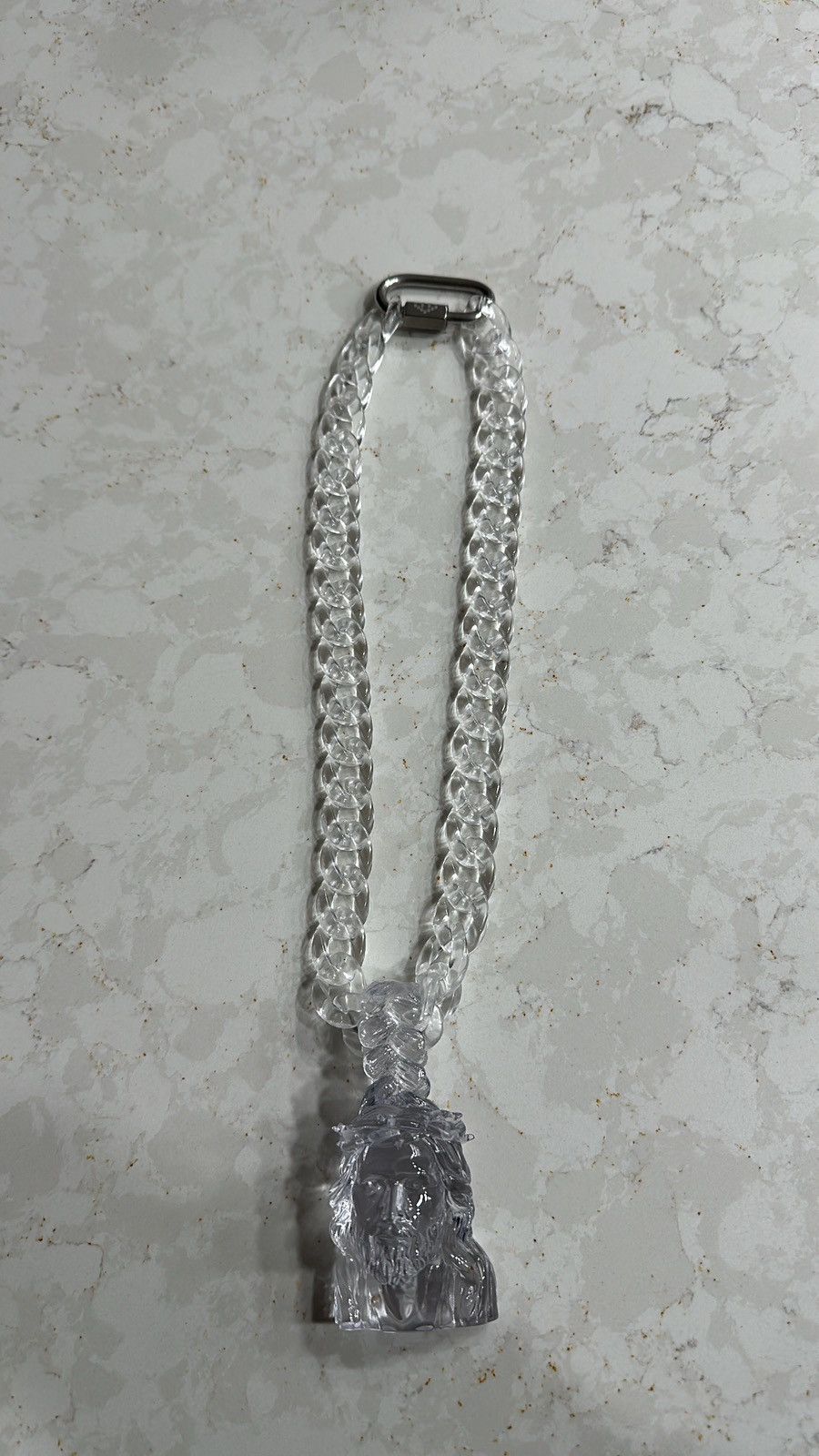 Clear Jesus chain