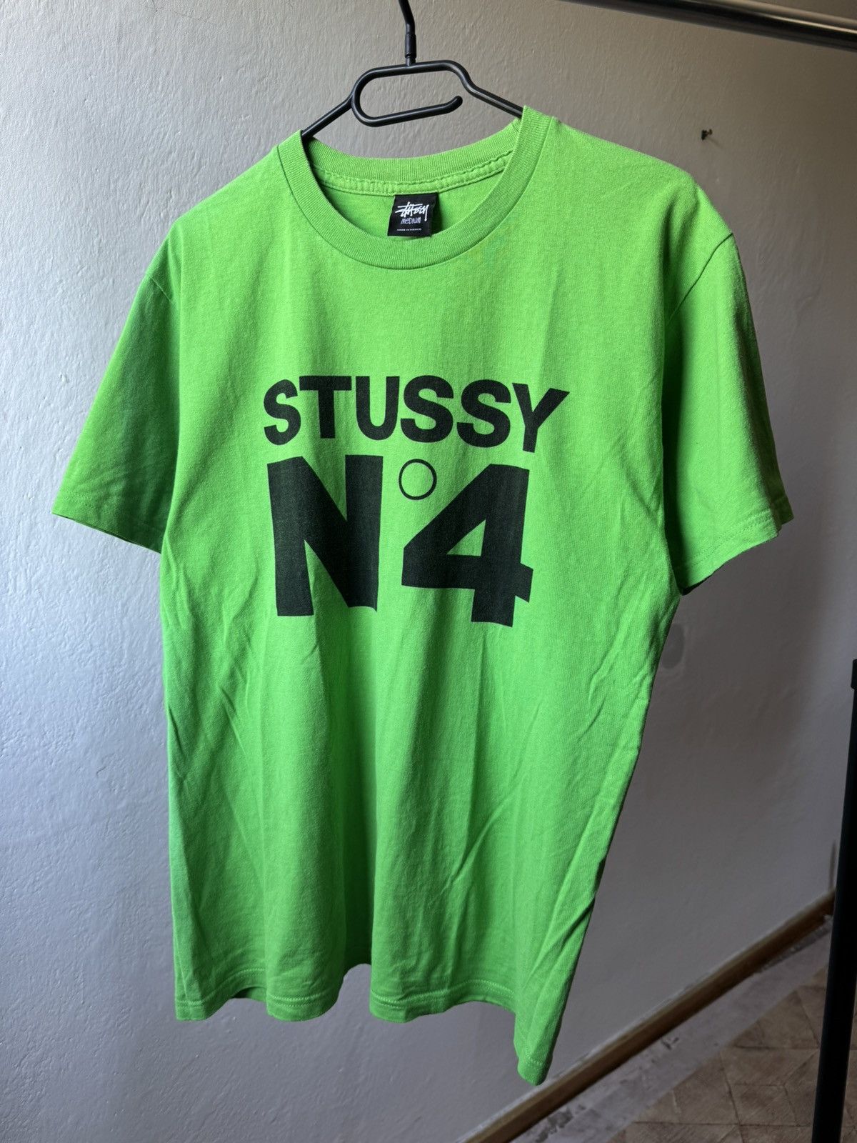 Stussy Stussy No.4 Tee "Kelly" Green y2k logo 00s M skate Size US M / EU 48-50 / 2 - 1 Thumbnail