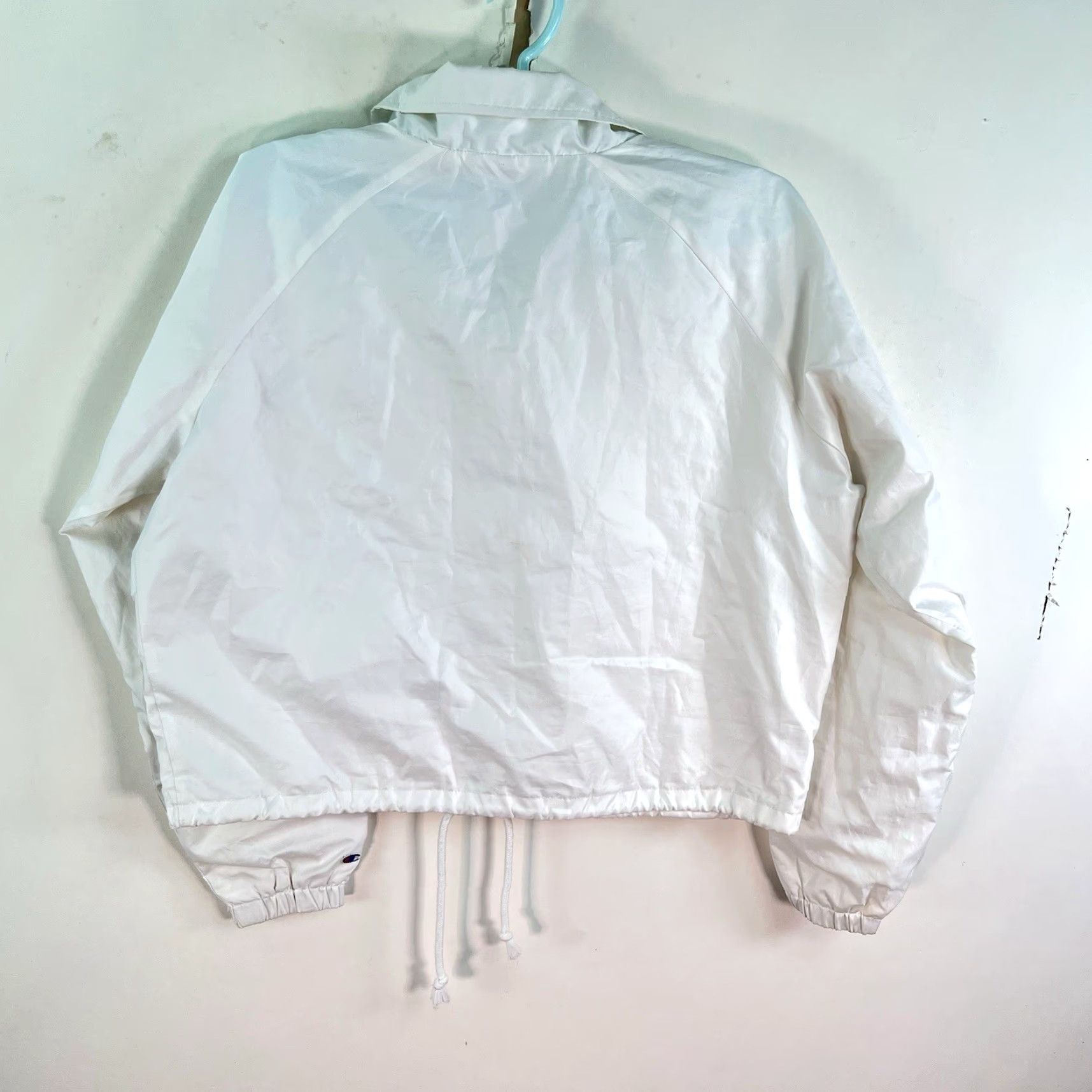 Champion VINTAGE Champion Windbreaker Jacket Mens Size L White 90s Retro Lightweight Size US L / EU 52-54 / 3 - 7 Thumbnail