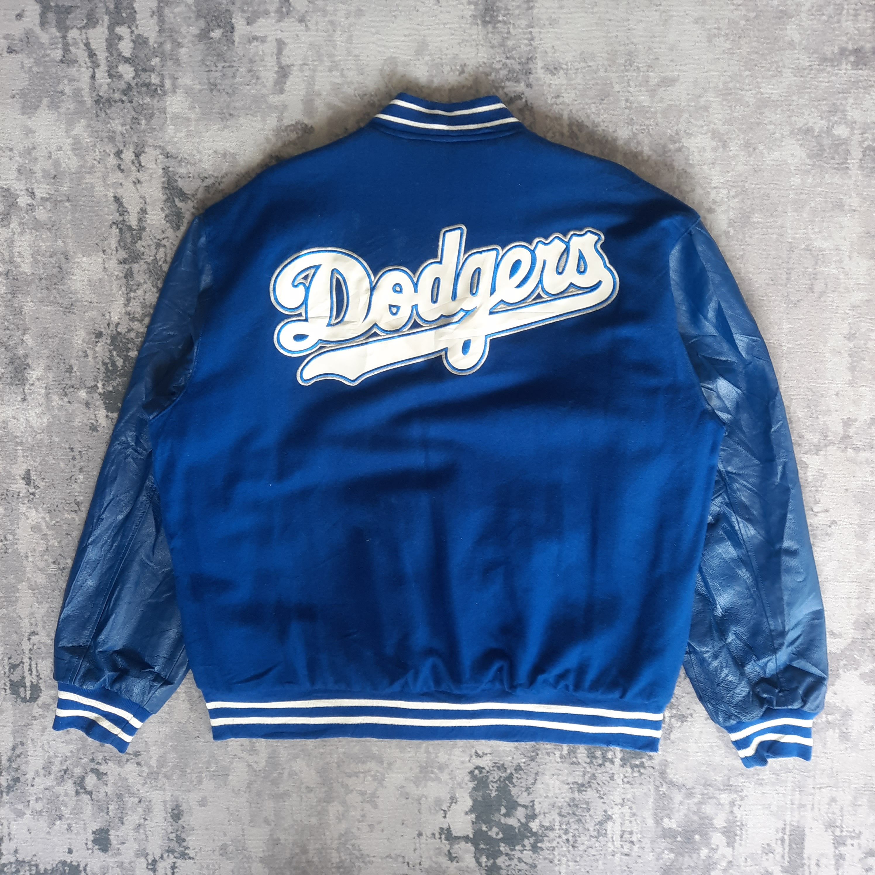 Jeff Hamilton 🌟Vintage La dodgers distressed reversible baseball jacket Size US XL / EU 56 / 4 - 2 Thumbnail