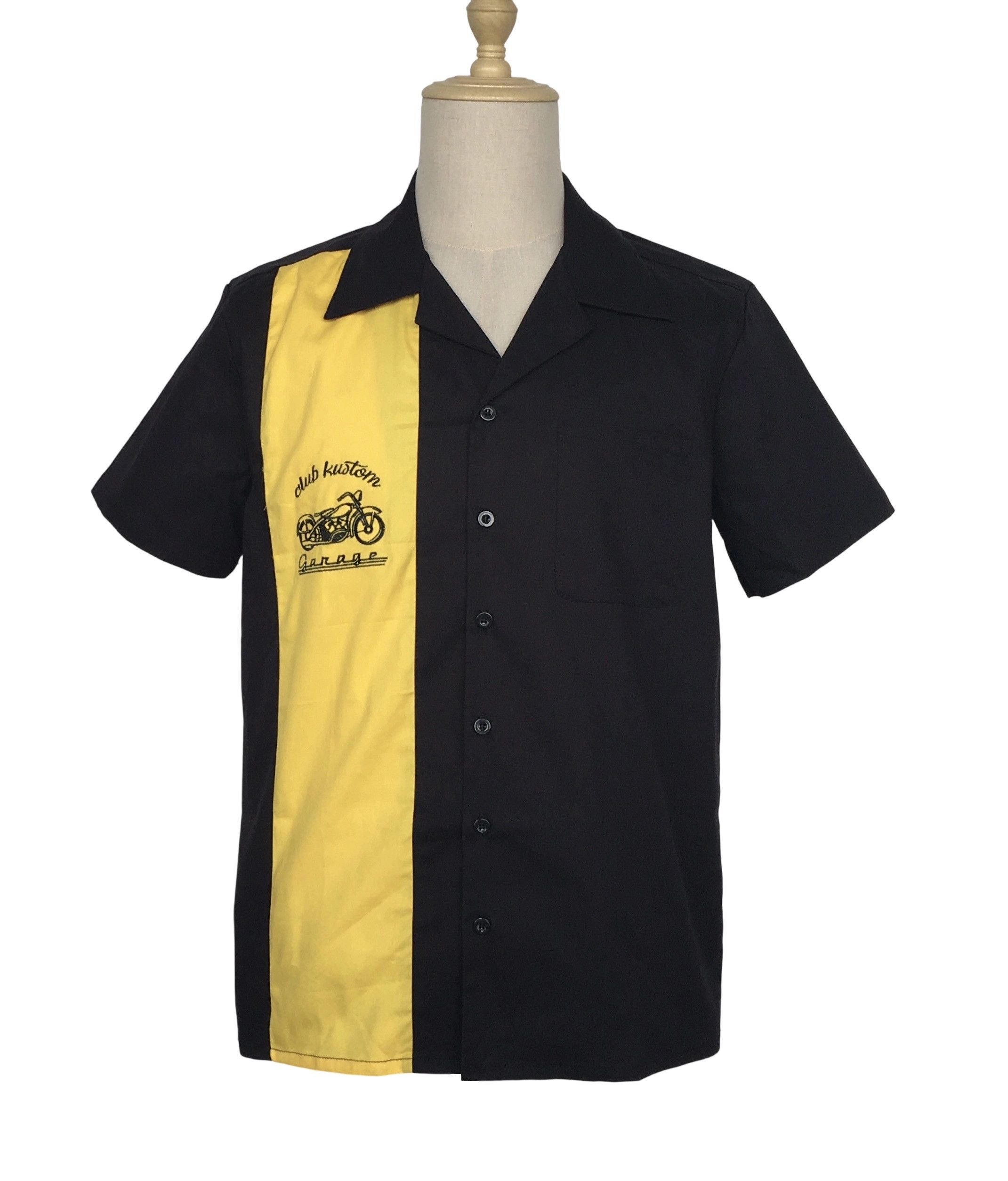 Other Vintage Casual Shirts Short Sleeve Cotton Black+Yellow Size US L / EU 52-54 / 3 - 1 Thumbnail