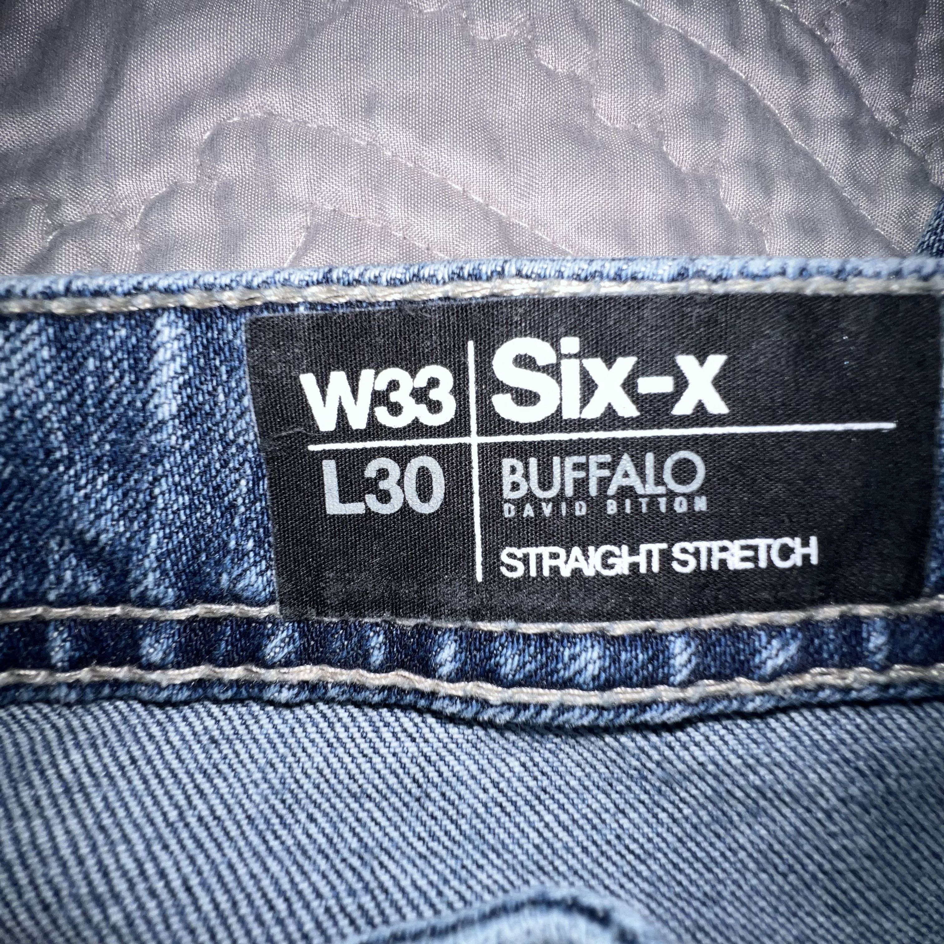 Buffalo David Bitton Buffalo David Bitton Six-x Straight Stretch Jeans - 33/30 Size US 33 - 7 Thumbnail