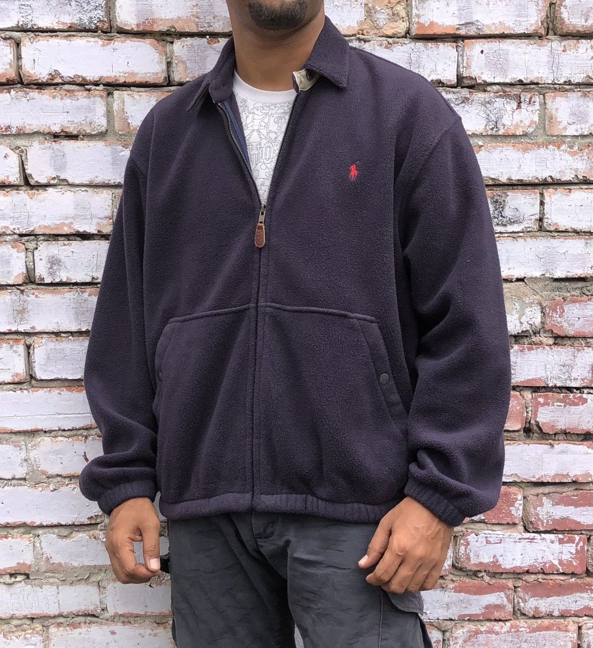 Polo Ralph Lauren Vintage Polo Ralph Lauren fleece Bomber Jacket Size US M / EU 48-50 / 2 - 14 Thumbnail