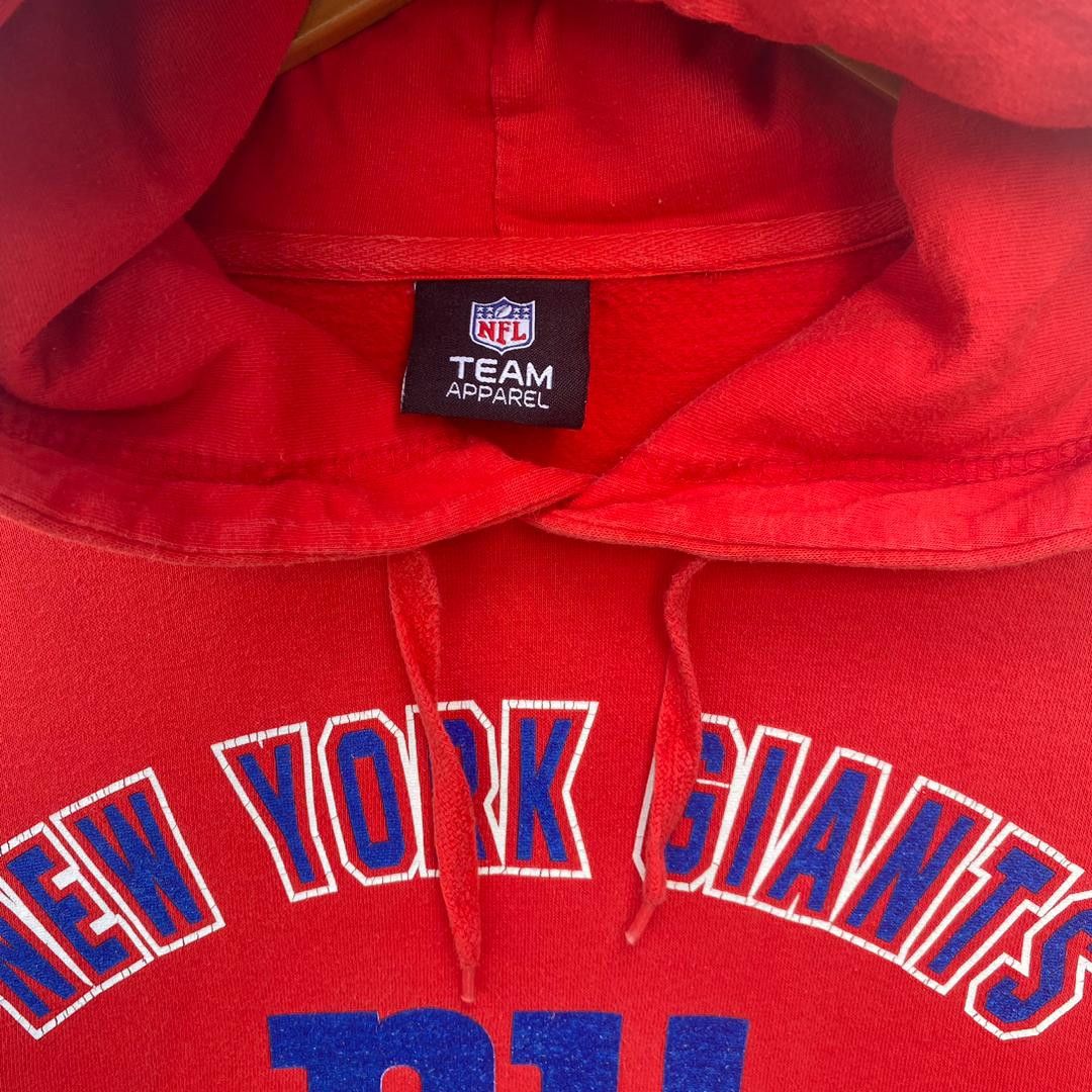 NFL NEW YORK GIANTS HOODIE EXTRA LARGE PULLOVER RED Size US XL / EU 56 / 4 - 5 Thumbnail