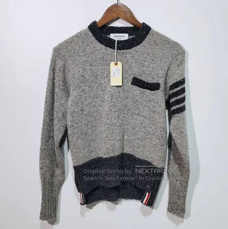 Thom Browne Thom Browne Dark Gray Wool Sweater for Women . Size M / US 6-8 / IT 42-44 - 1 Thumbnail
