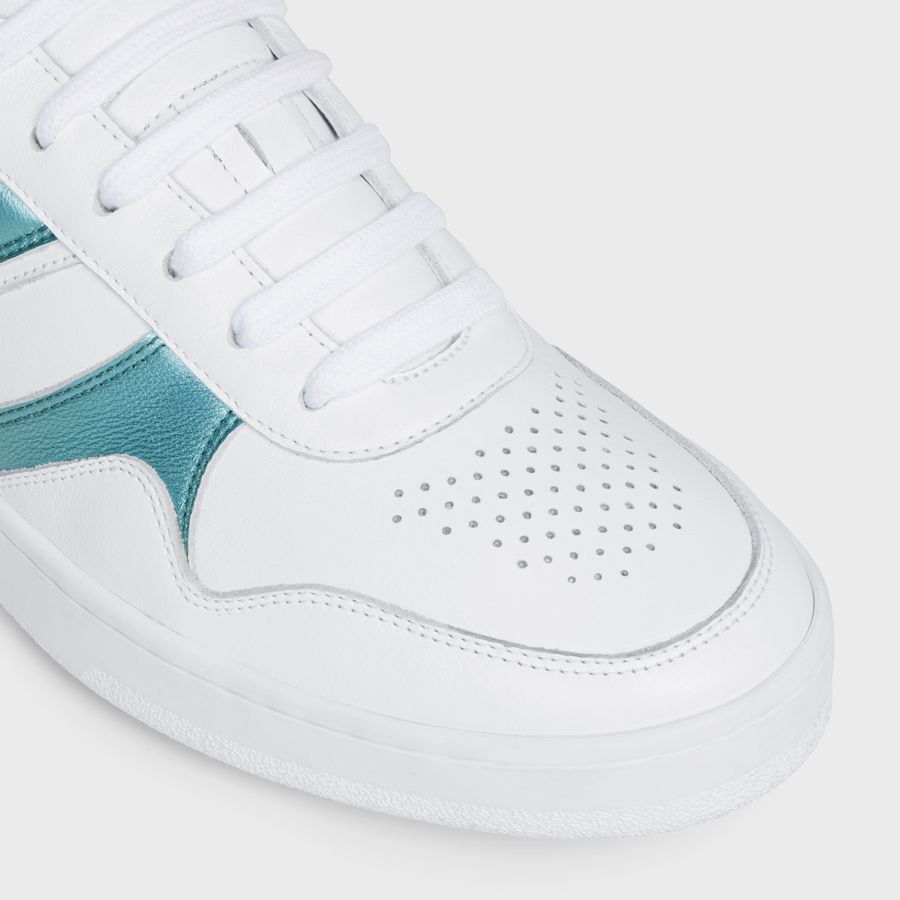 Celine o1loc1c1124 Sneakers in White / Light Blue Size US 7 / IT 37 - 4 Thumbnail