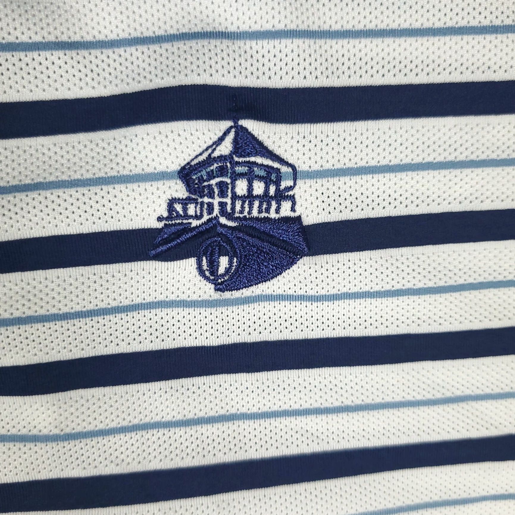 KJUS KJUS Polo Shirt Mens Size Medium 50 Blue Striped Golf Casual Short Sleeve Size US M / EU 48-50 / 2 - 2 Thumbnail