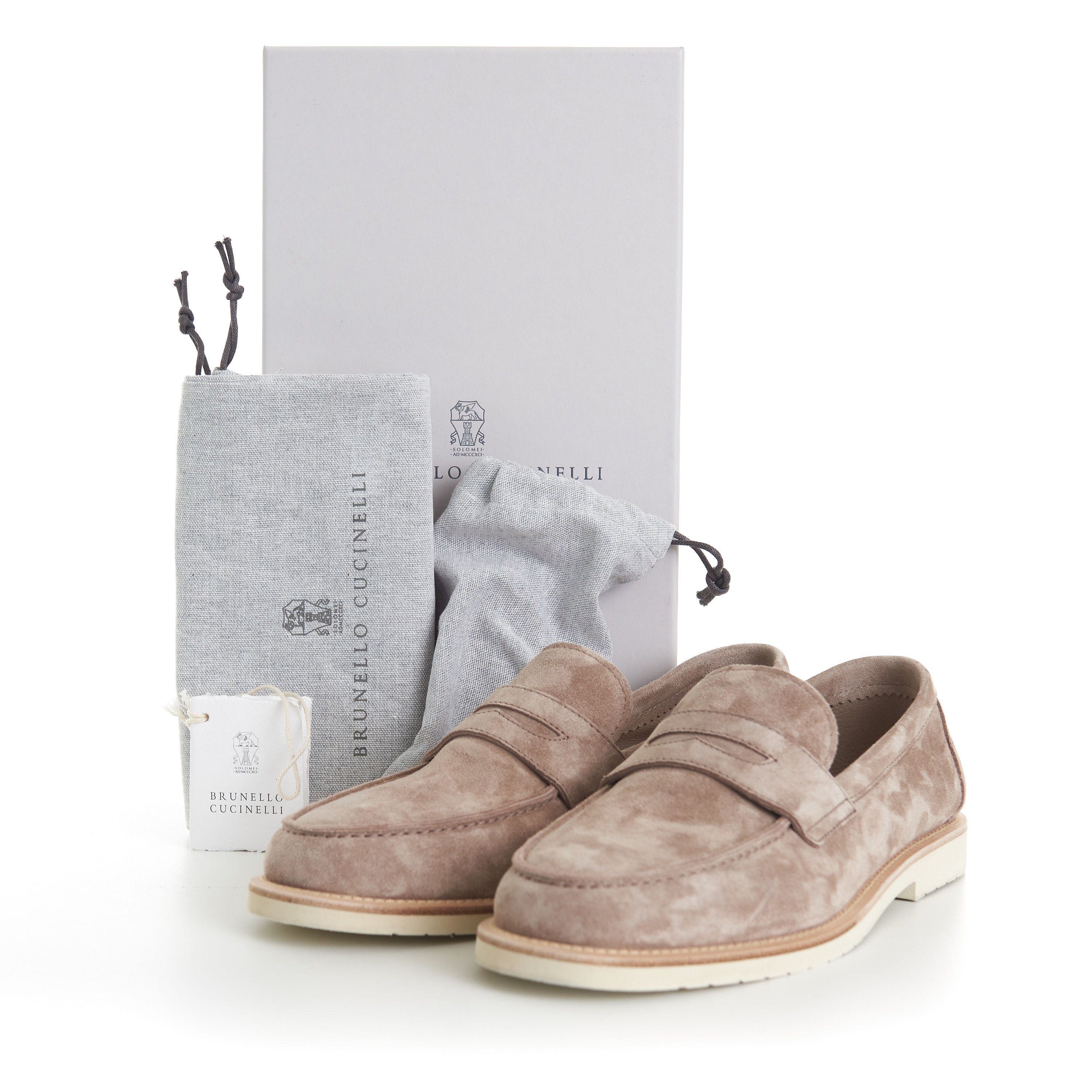 Brunello Cucinelli Reversed Calfskin Lightweight Penny Loafers Size US 7.5 / EU 40-41 - 12 Thumbnail