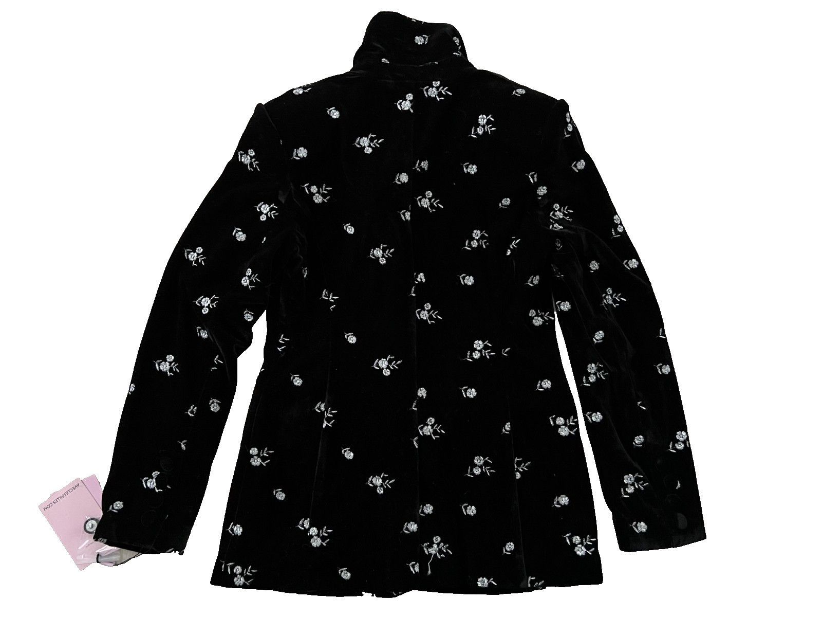 Other Avec Les Filles Floral Velvet Tuxedo Blazer Black ( XS ) Size XS / US 0-2 / IT 36-38 - 5 Thumbnail