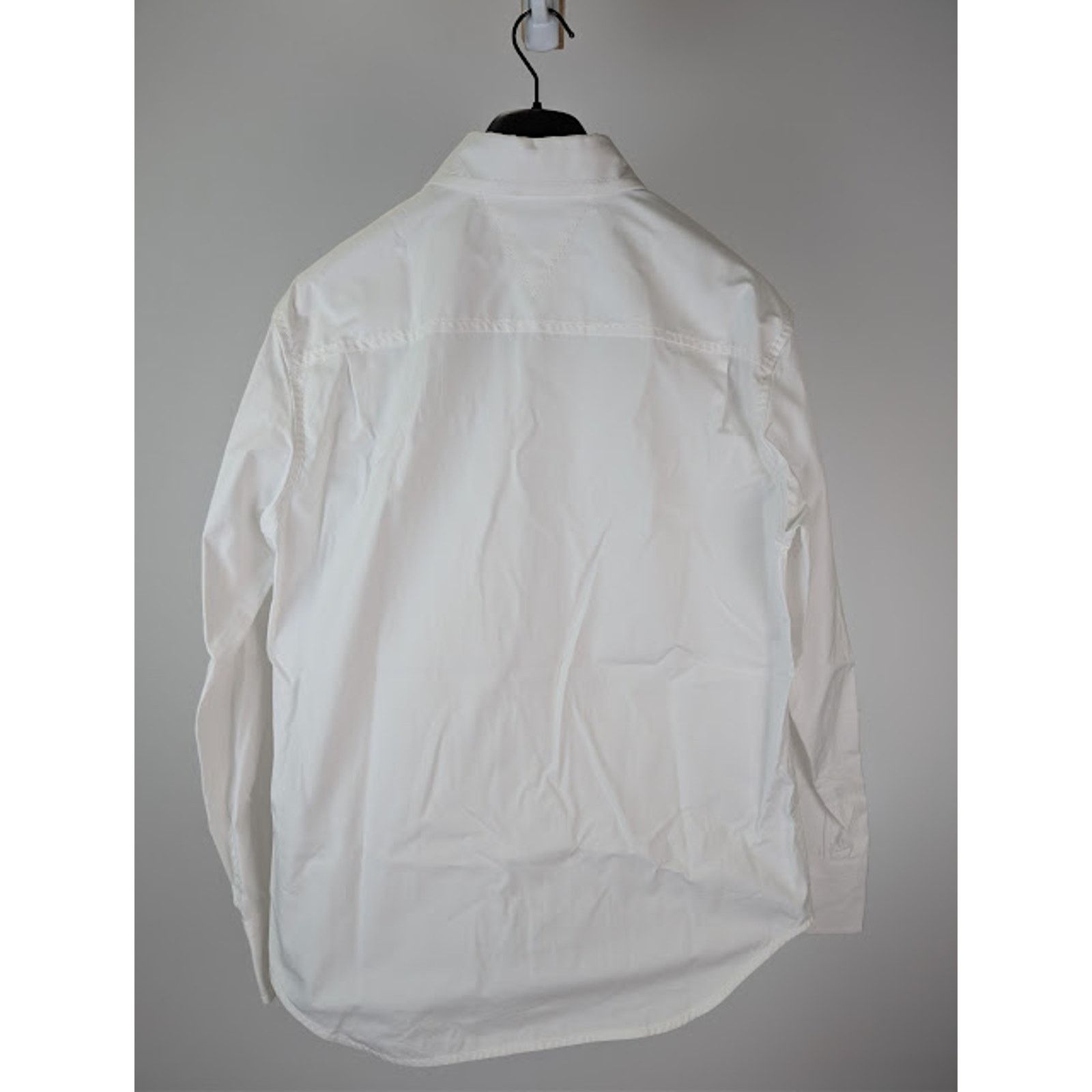 Bottega Veneta o1rshd1 Compact Cotton Canvas Shirt in White Size US M / EU 48-50 / 2 - 10 Thumbnail
