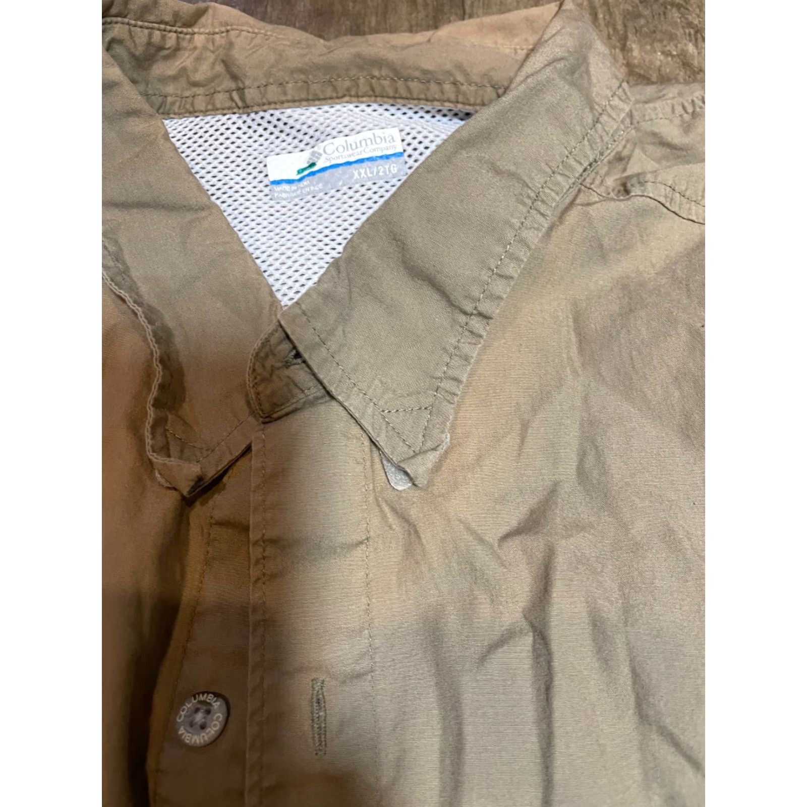 Vintage Columbia Shirt Mens XXL Brown Short Sleeve Button-Up Size US XXL / EU 58 / 5 - 7 Thumbnail