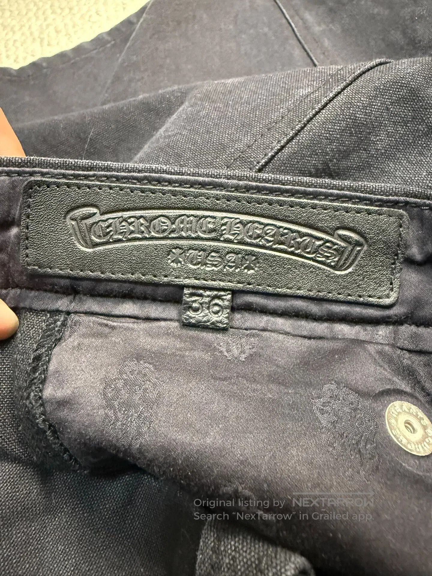 Chrome Hearts Chrome Hearts Black Cross Washed Cargo Pants. Size US 36 / EU 52 - 5 Thumbnail