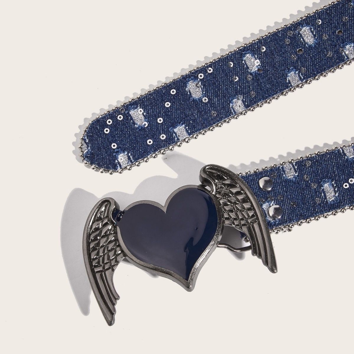 Designer Hearts Rare Vintage Belt Riveted Belts Menswear Accessories Size ONE SIZE - 3 Thumbnail