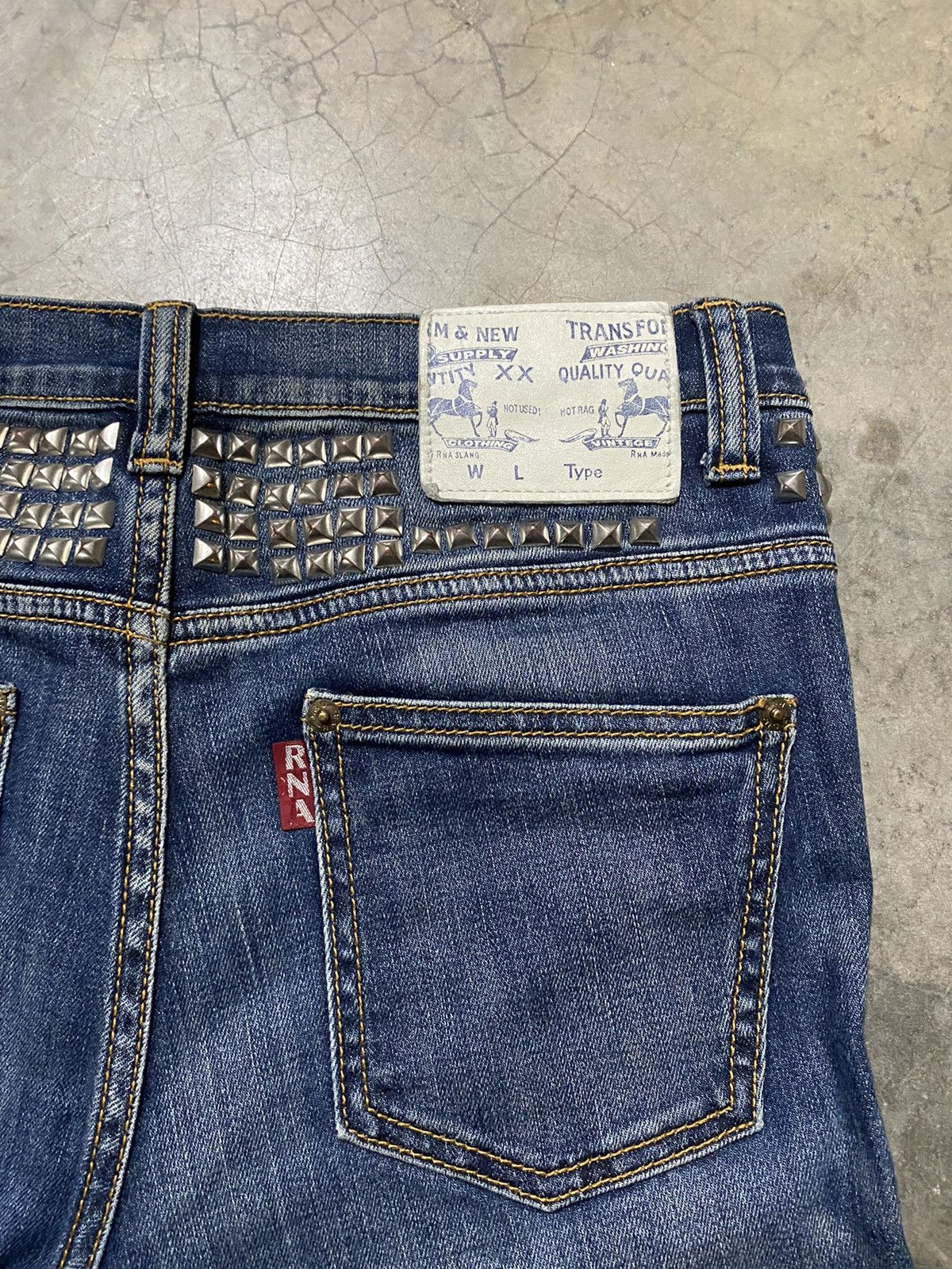 Hysteric Glamour × Japanese Brand Japanese RNA R-2578 Studded Punk Seditionaries Denim Size US 30 / EU 46 - 5 Thumbnail