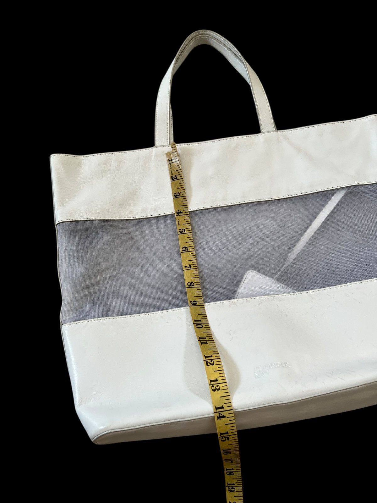 Jil Sander Jill Sander Leather Mesh Tote Bag Size ONE SIZE - 18 Thumbnail