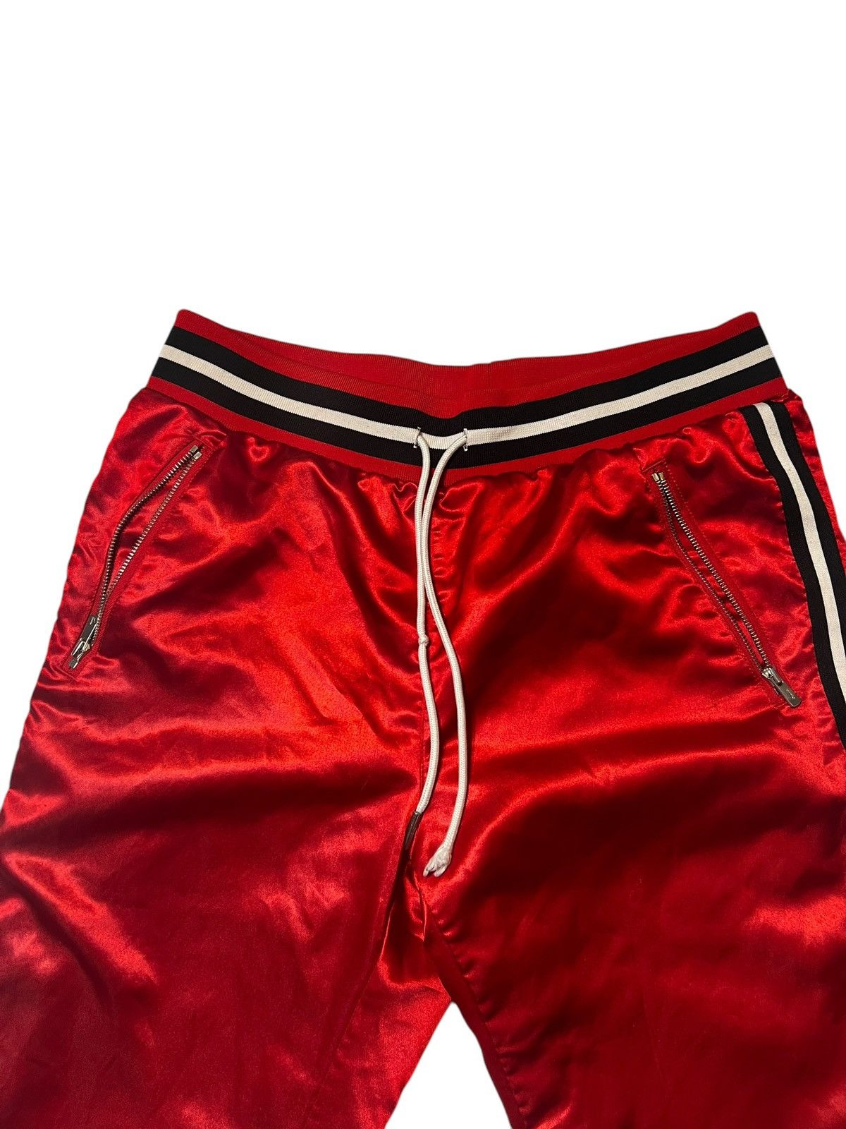 Kith × Mitchell & Ness Heat Pant Red Satin Size US 32 / EU 48 - 2 Thumbnail
