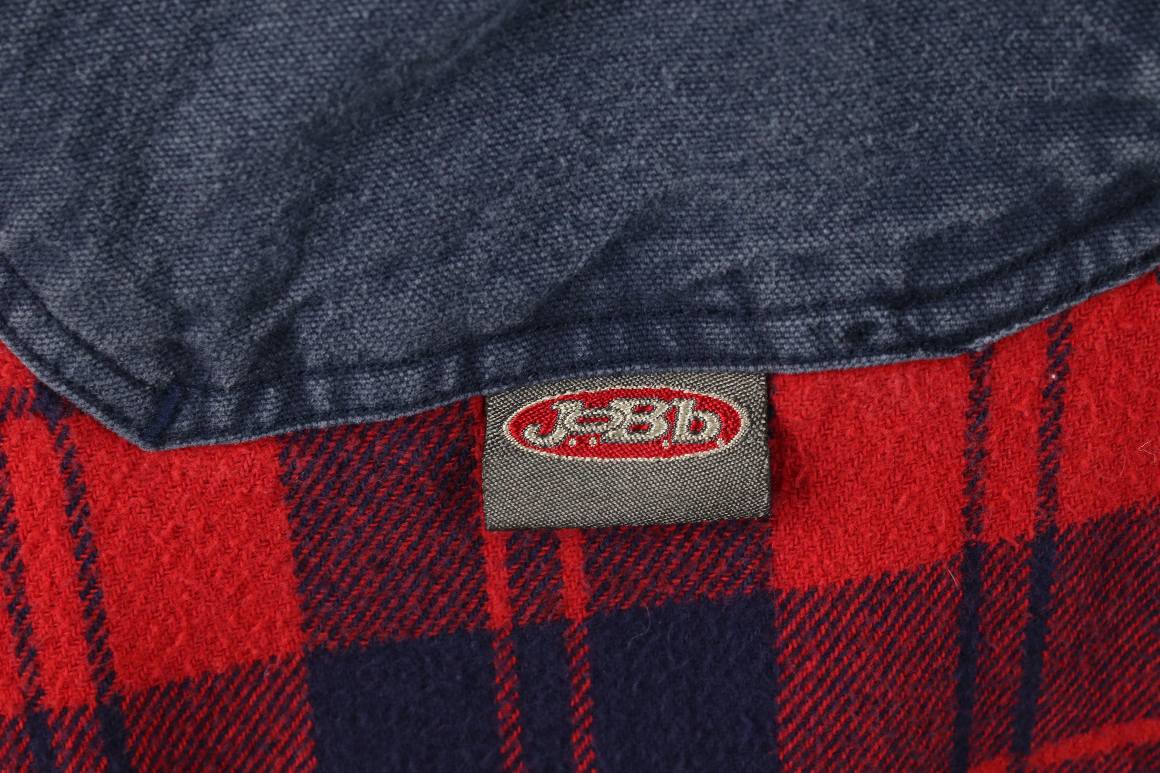 Vintage Vintage 90s Streetwear Big Pocket Flannel Button Shirt Plaid Size US XL / EU 56 / 4 - 5 Thumbnail
