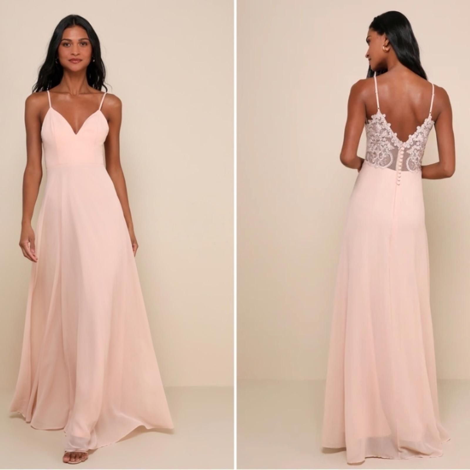 Lulus LULU's Prom Wedding Bridesmaid Romantic Elegant Flowy Maxi Size XS / US 0-2 / IT 36-38 - 4 Thumbnail