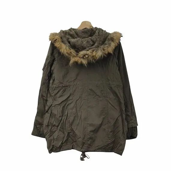 ABAHOUSE Vtg ABAHOUSE ECRU JAPAN Tactical Faux Fur Trench Coat Parka Size S / US 4 / IT 40 - 2 Thumbnail