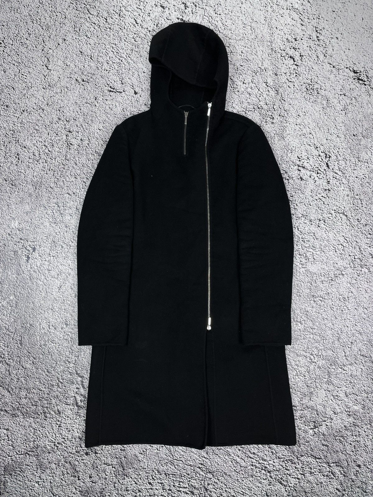 Max Mara S MaxMara Zip Hooded Wool Angora Wool Coat Size M / US 6-8 / IT 42-44 - 1 Thumbnail