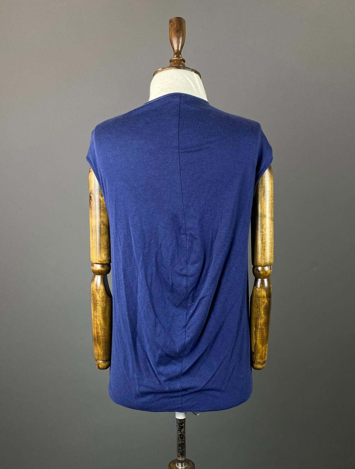 Helmut Lang Ladies HELMUT LANG Designer Blue Silk Blouse Shirt Size M / US 6-8 / IT 42-44 - 4 Thumbnail