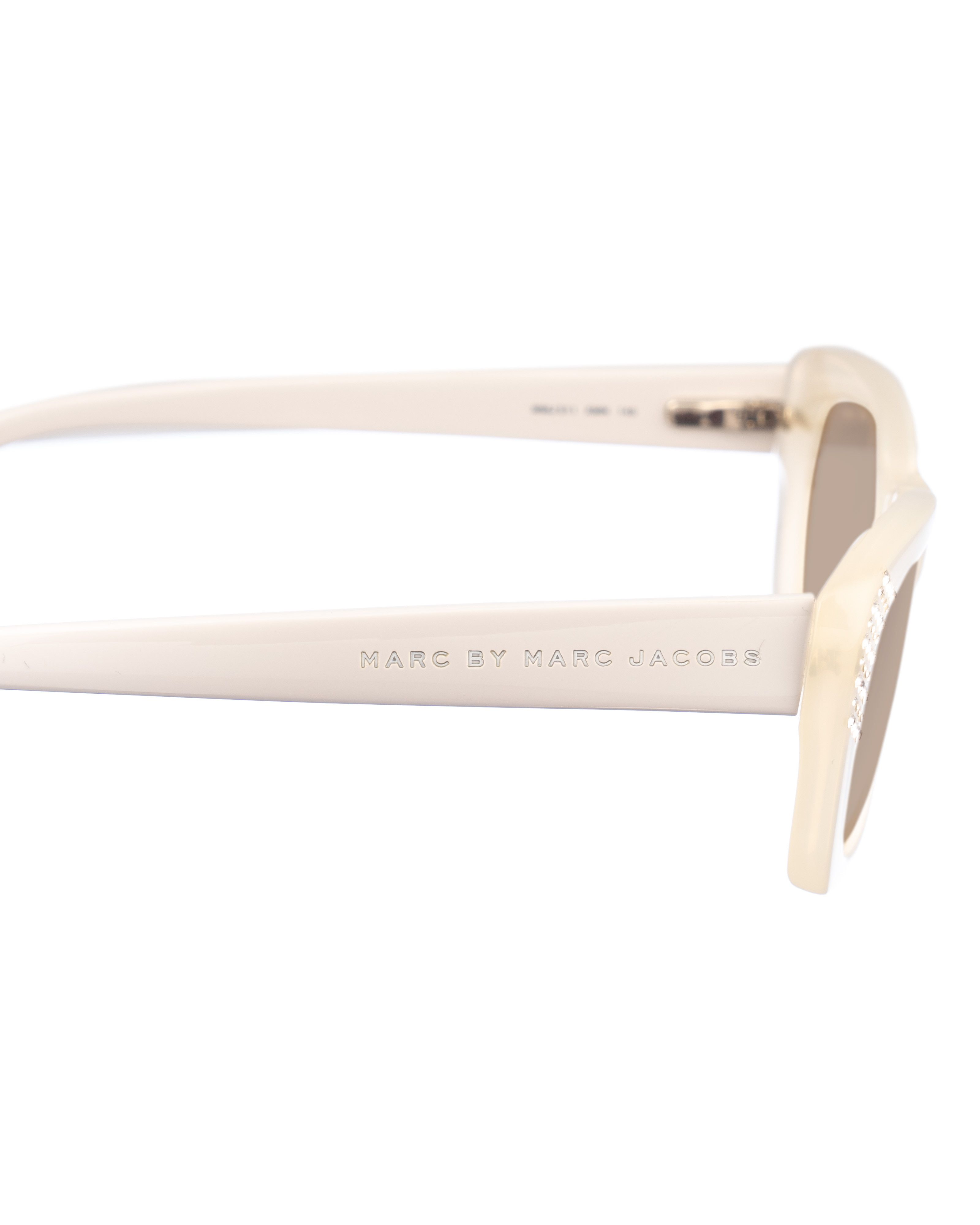 Marc Jacobs Marc by Marc Jacobs 00s White Transparent Cat-Eye Sunglasses Size ONE SIZE - 2 Thumbnail