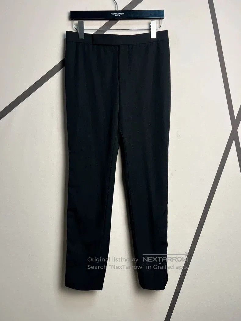 Saint Laurent Paris Saint Laurent Wool Satin Trim Smoking Pants. Size US 36 / EU 52 - 1 Thumbnail