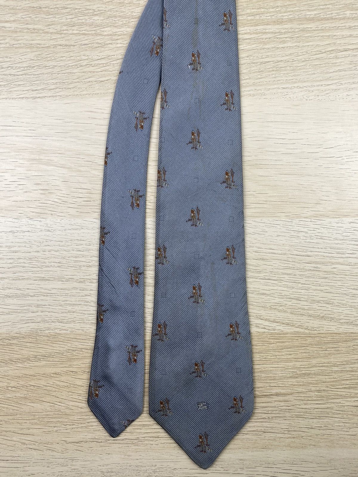 Burberry Vintage Burberrys Silk Tie T91 Size ONE SIZE - 4 Thumbnail