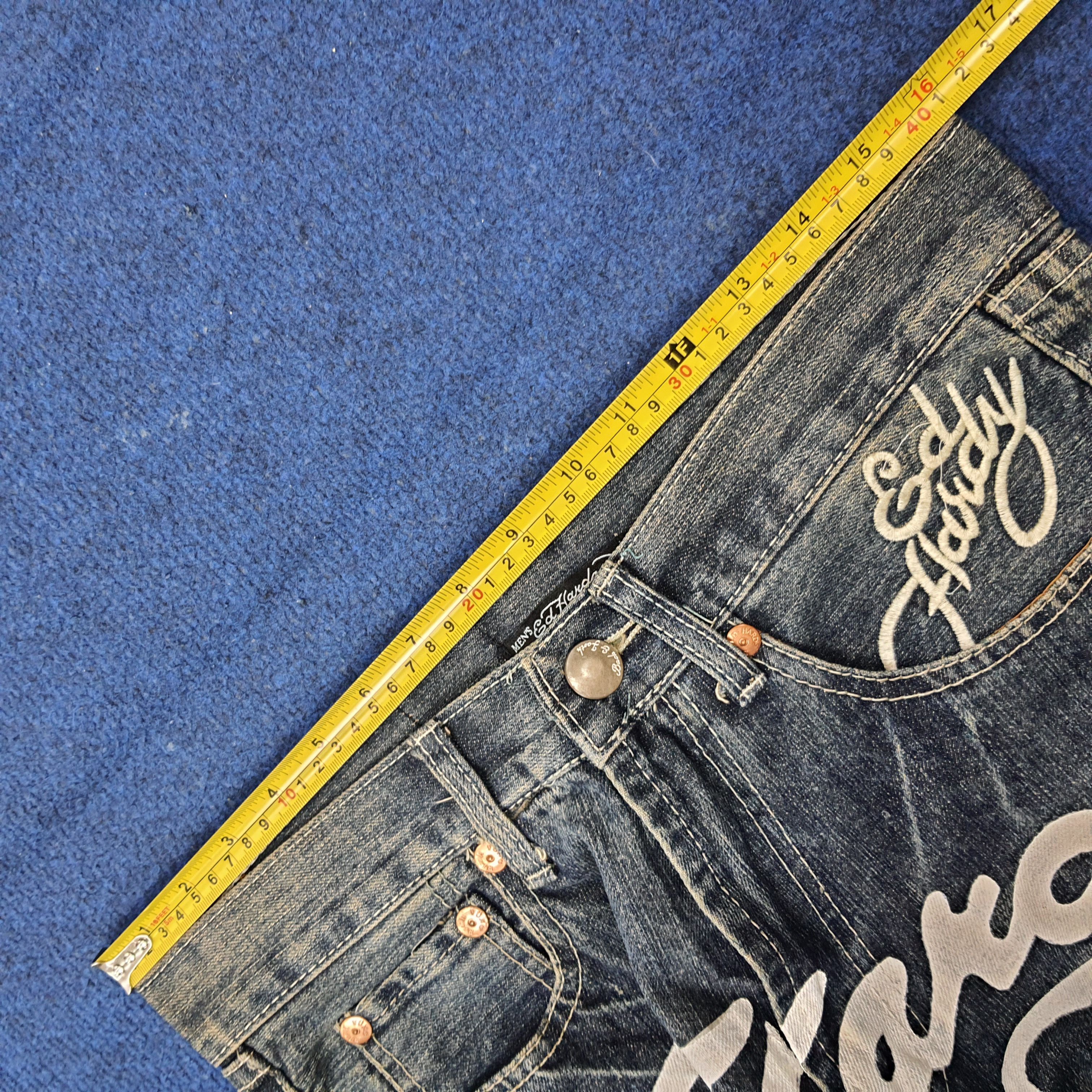 Ed Hardy Vintage Ed Hardy Christian Audigier Custom Logo Jeans C272N1 Size US 31 - 14 Thumbnail