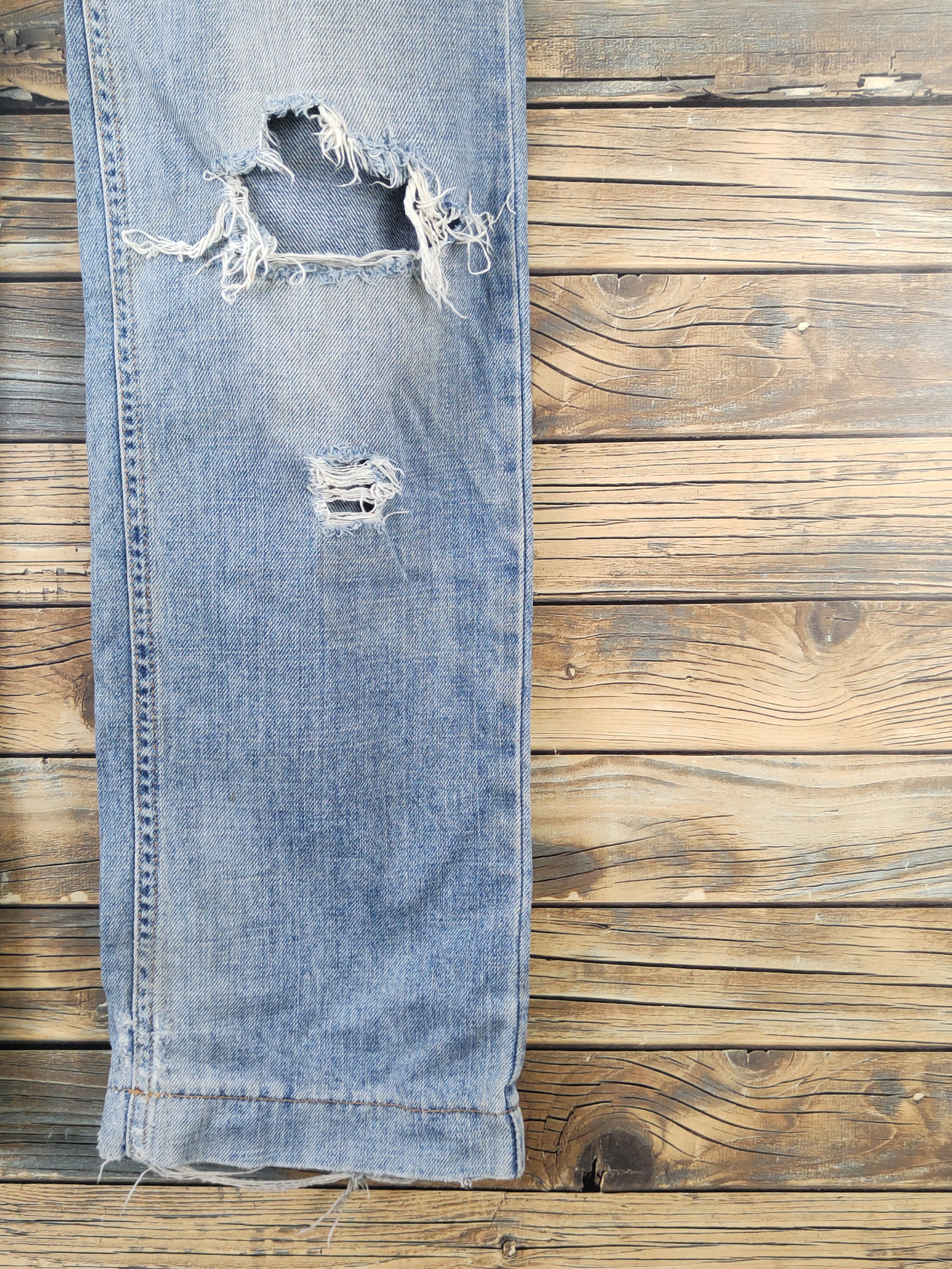 Dolce & Gabbana DL Dolce & Gabbana D&G Blue Distressed Ripped Jeans #W1867 Size 30" / US 8 / IT 44 - 7 Thumbnail