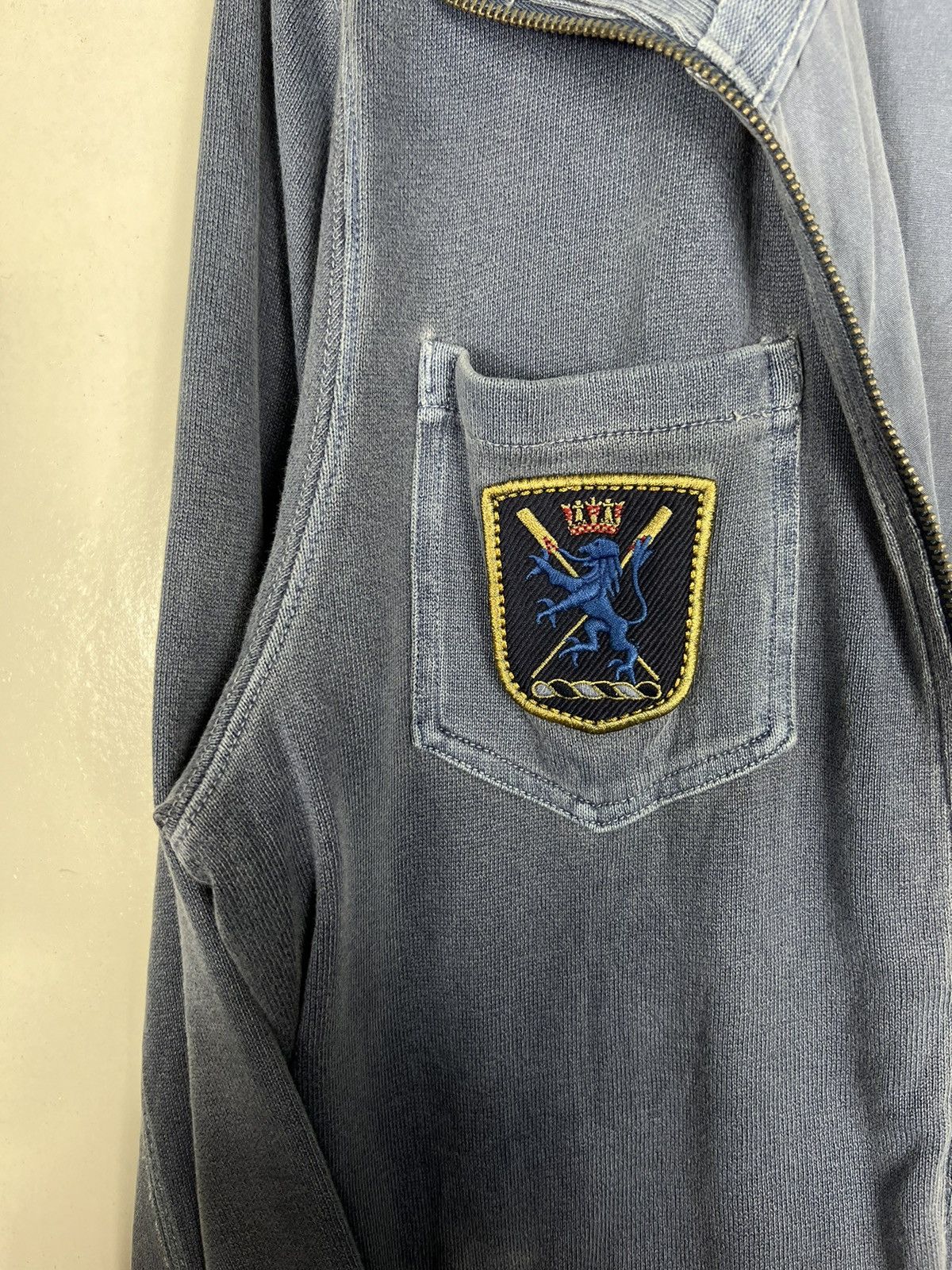 Tommy Hilfiger 🔥 TOMMY HILFIGER BLUE INDIGO SWEATER JACKET Size US M / EU 48-50 / 2 - 14 Thumbnail