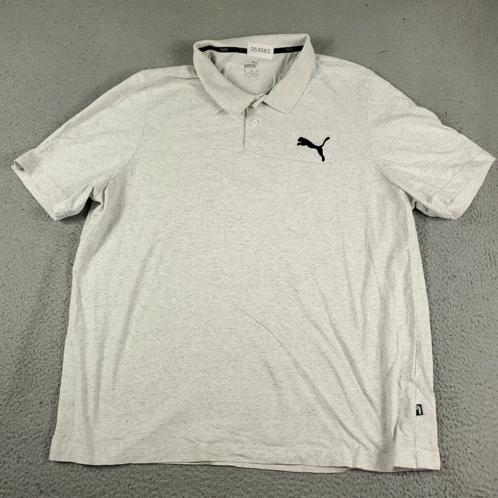 Puma PUMA Golf Polo Shirt Mens 2XL Gray Cotton Short Sleeve Adult Polo Casual Sports 2000s Mens Size US XXL / EU 58 / 5 - 2 Thumbnail
