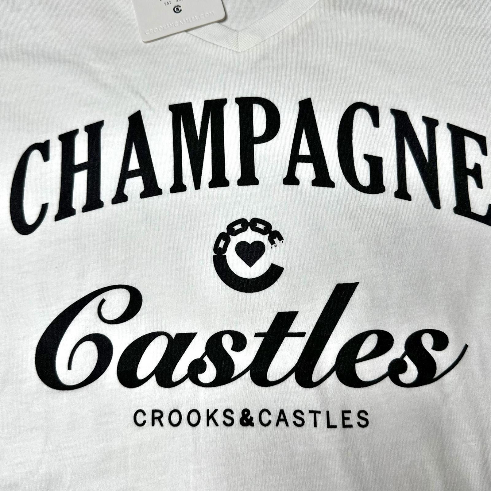 Crooks & Castles NWT Crooks & Castles Champagne Castles V-Neck Tee Women’s M Size M / US 6-8 / IT 42-44 - 4 Thumbnail
