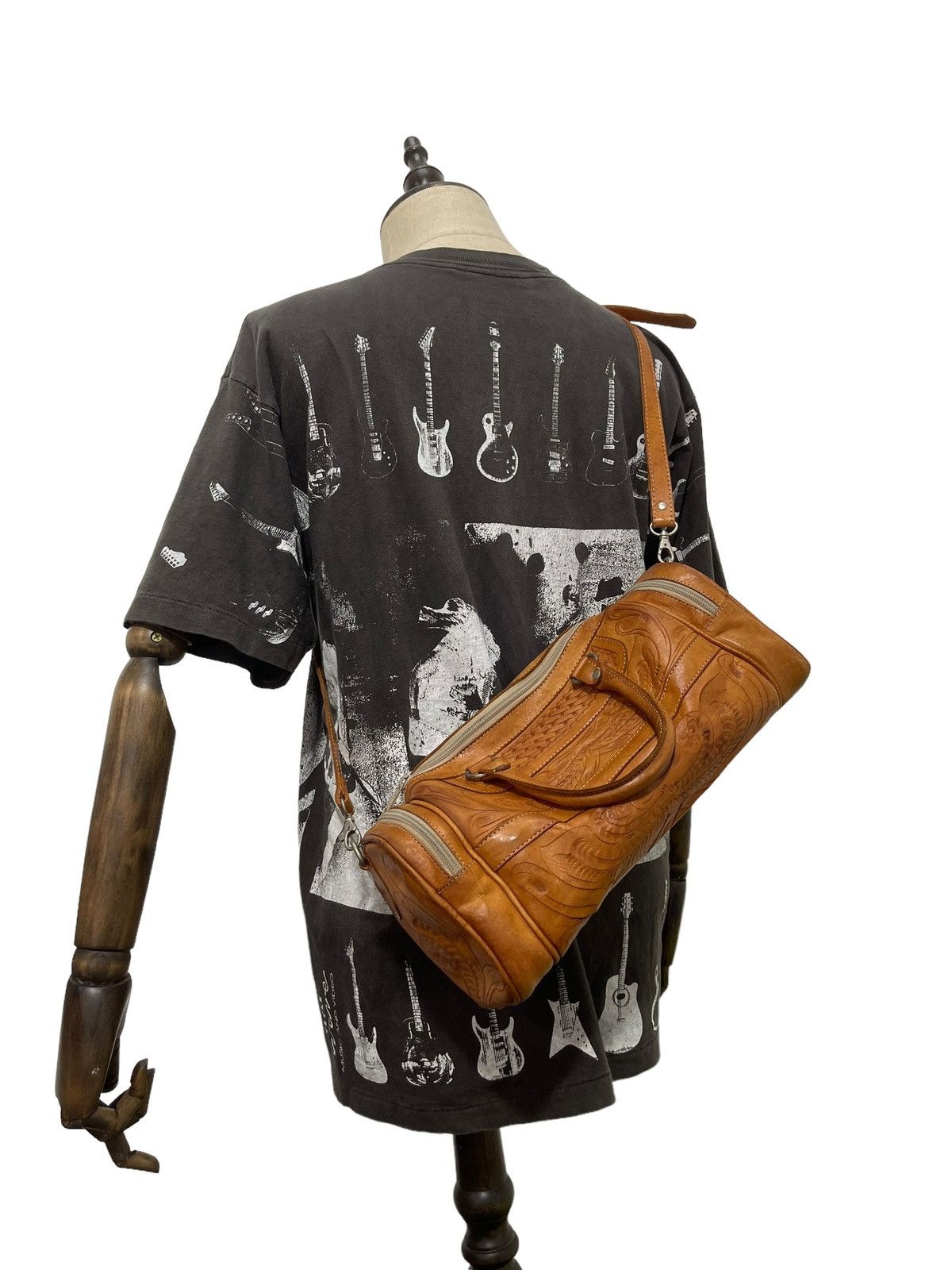 Genuine Leather Full Leather Boston Bag Vintage LL Artworks 2🟩 Size ONE SIZE - 1 Thumbnail