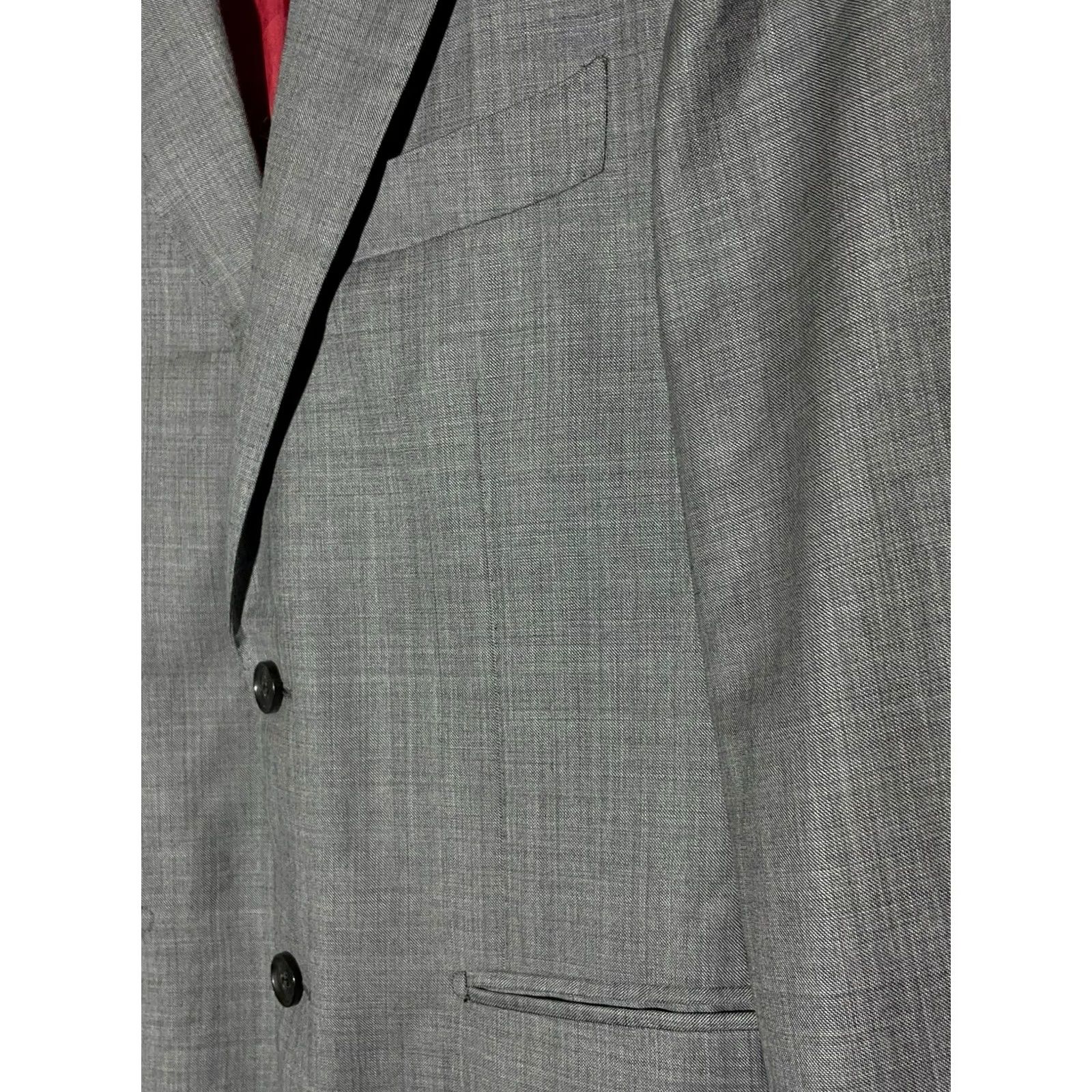 Suitsupply Suitsupply Blazer Single-Breasted Wool Gray 36 Men Regular Jacket Coat Business Casual 2 Piece de City Classic Designer Mens Size 36R - 5 Thumbnail