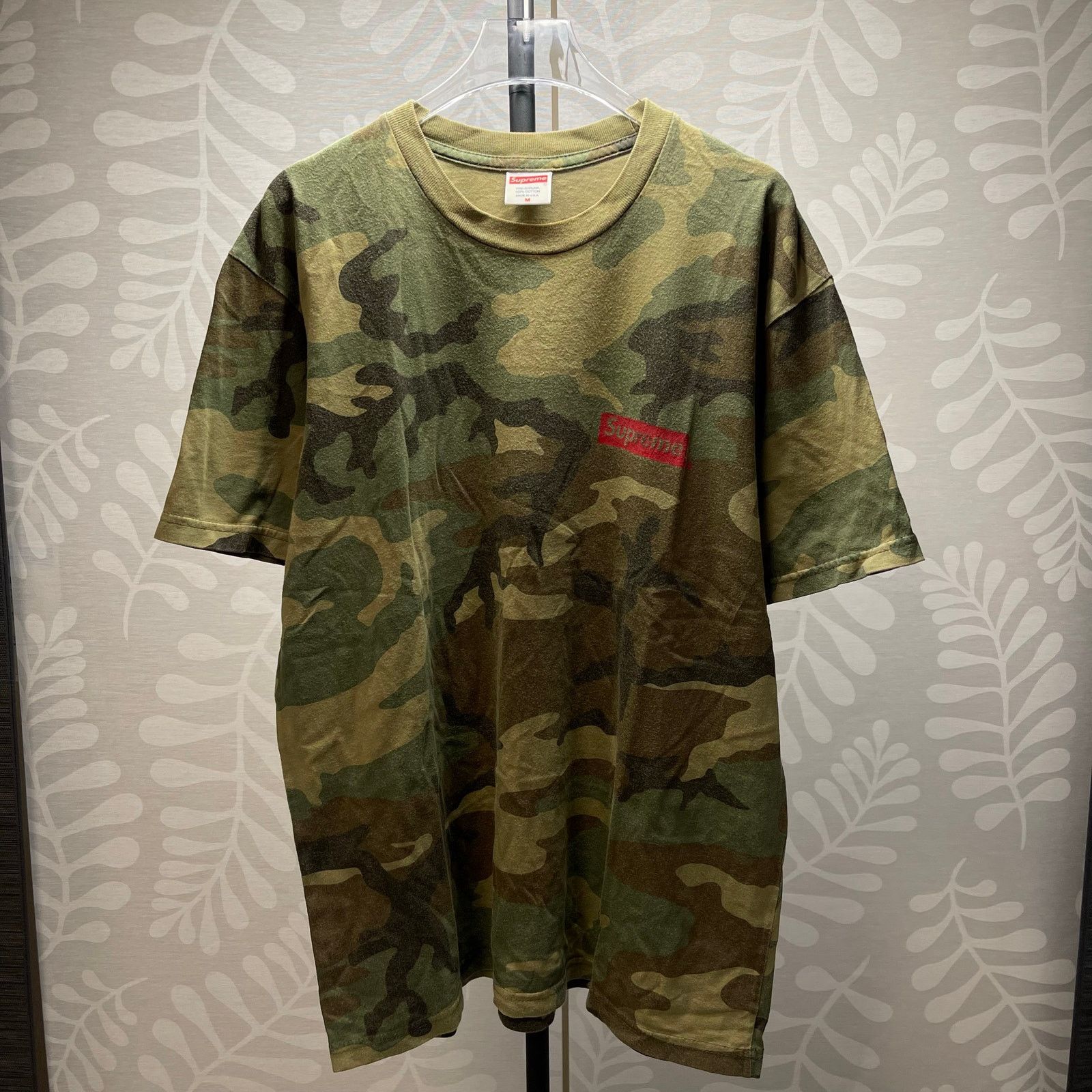 Supreme SS21 Supreme Spiral Tee Woodland Camo Graphic T-Shirt size M Size US M / EU 48-50 / 2 - 2 Thumbnail