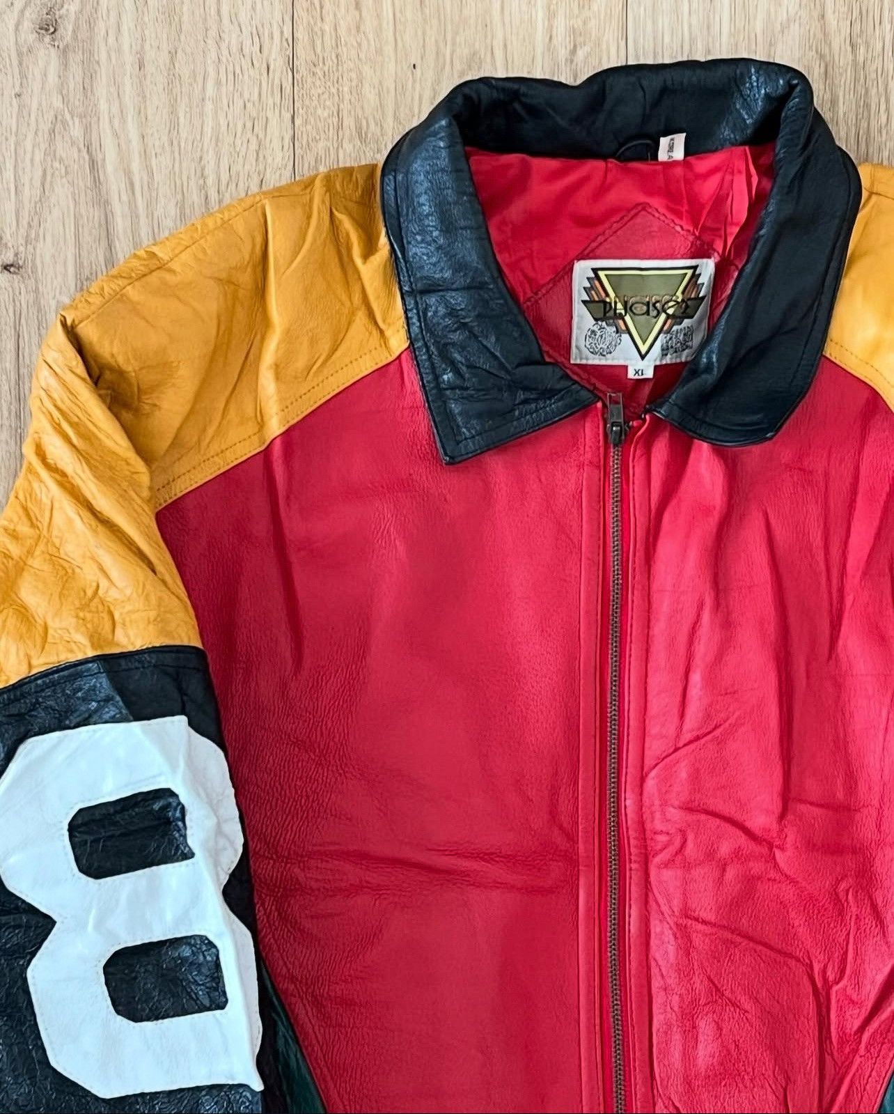 Michael Hoban × Vintage Vintage 1990 phase 2 Leather 8 ball Jacket Size US XL / EU 56 / 4 - 3 Thumbnail