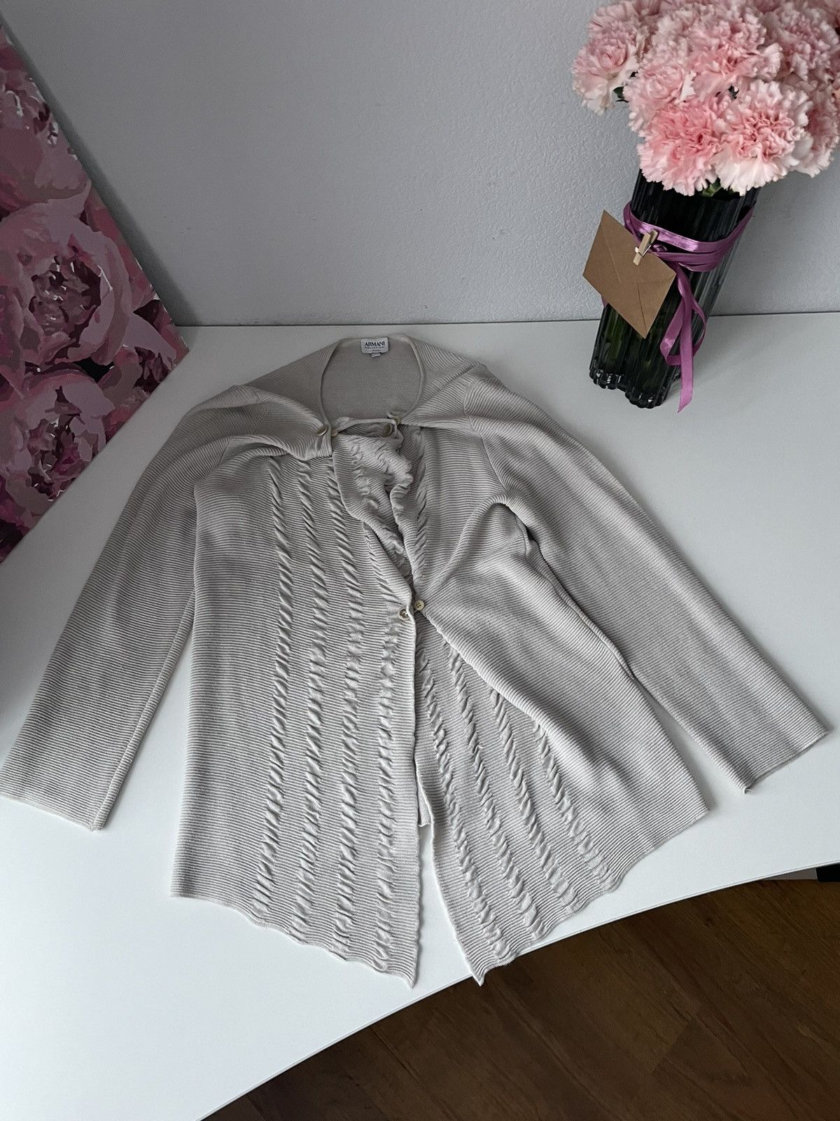 Armani Collezioni Armani Collezioni Deanna Spa Wrap Front Sweater VERY RARE Size M / US 6-8 / IT 42-44 - 2 Thumbnail