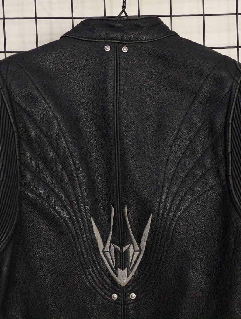 Vintage ARLENNESS motorcycle leather jacket with lace up&embroidery Size M / US 6-8 / IT 42-44 - 9 Thumbnail