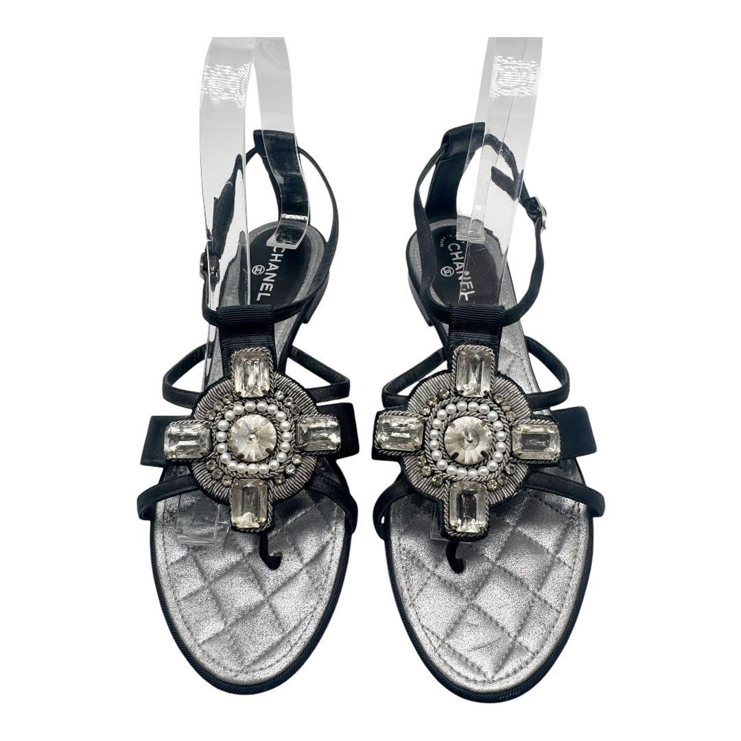 Chanel Chanel SS2006 Sandals T-Strap Byzantine Cross Size 37.5 Size US 7.5 / IT 37.5 - 1 Thumbnail