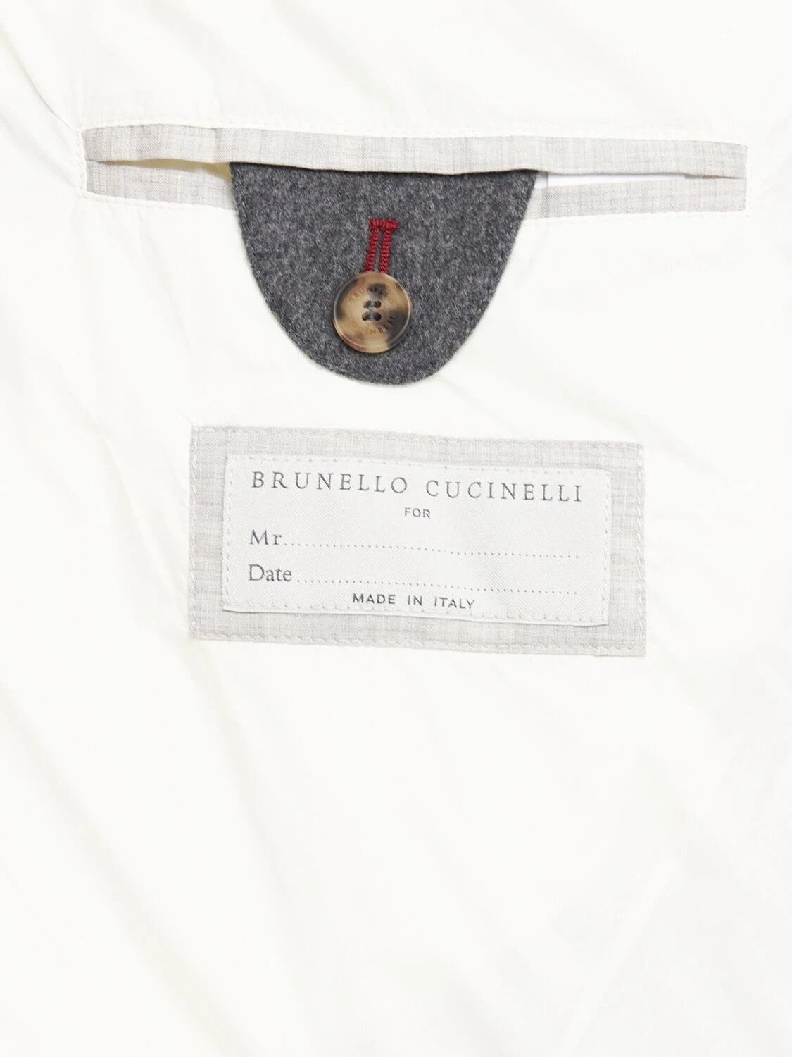 Brunello Cucinelli BRUNELLO CUCINELLI Gray Wool/Cashmere Down Jacket Size US XL / EU 56 / 4 - 3 Thumbnail