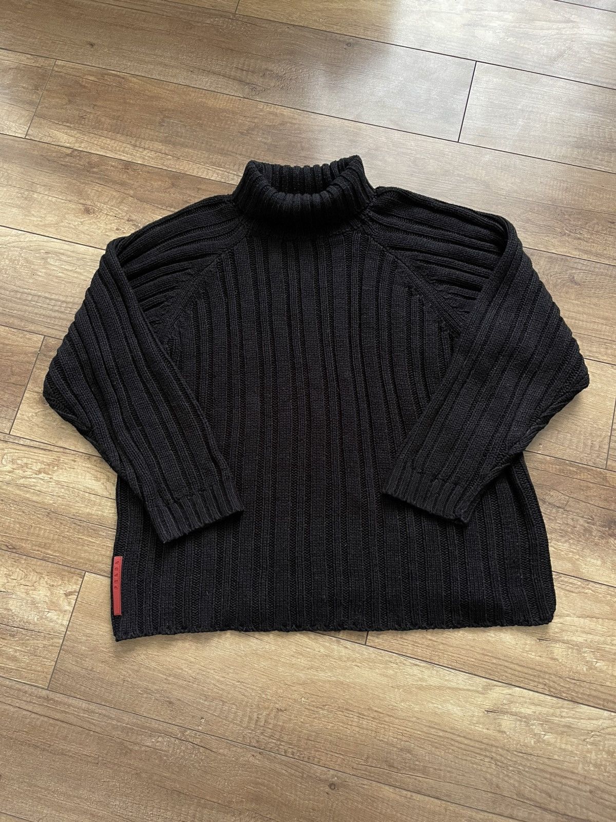 Prada Prada Turtleneck Cable Wool Knit Turtleneck Sweater Size US M / EU 48-50 / 2 - 2 Thumbnail