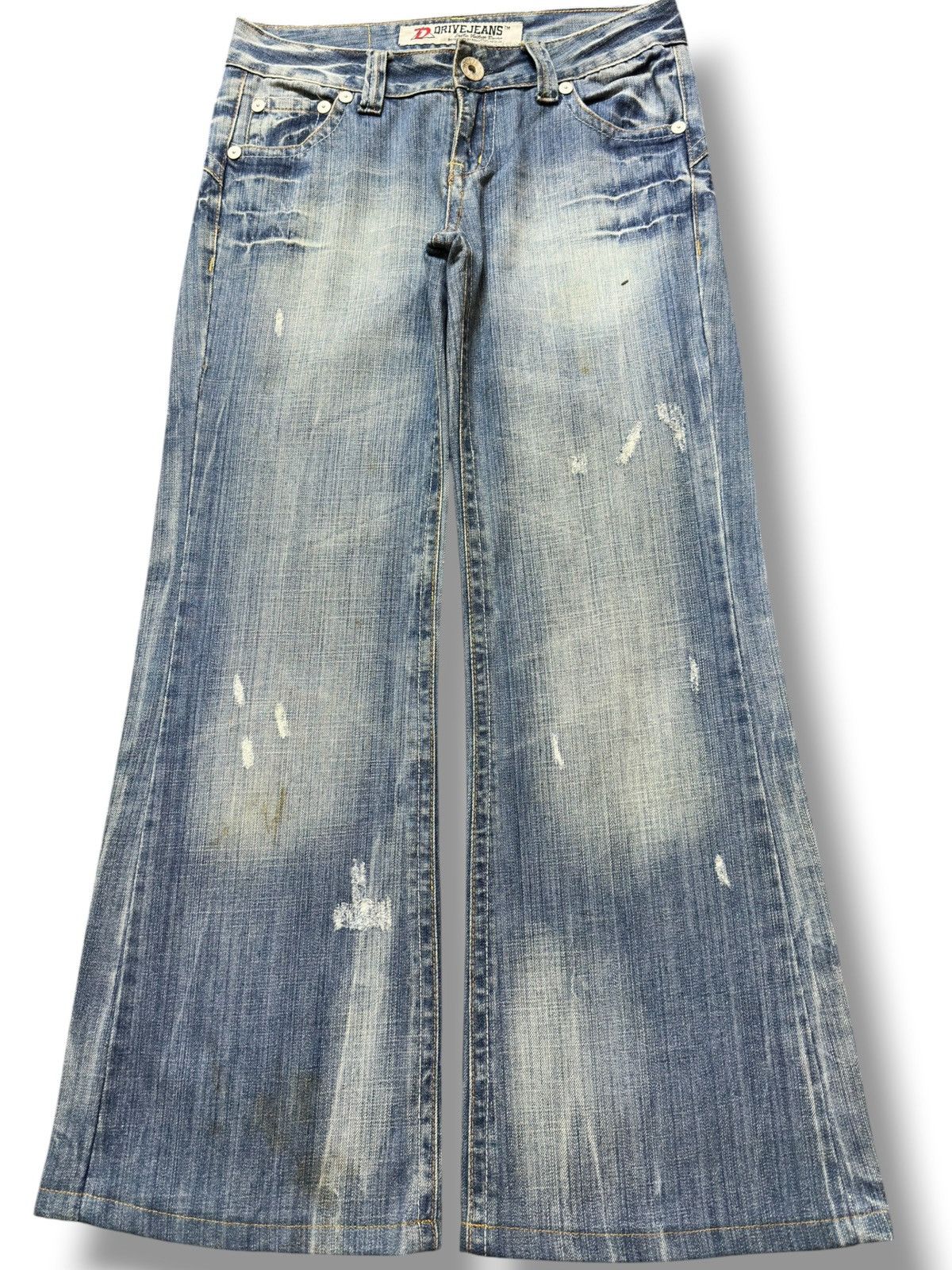 If Six Was Nine Vintage Drive Jeans Exotic Vintage Flare Grunge Denim Size US 30 / EU 46 - 1 Thumbnail